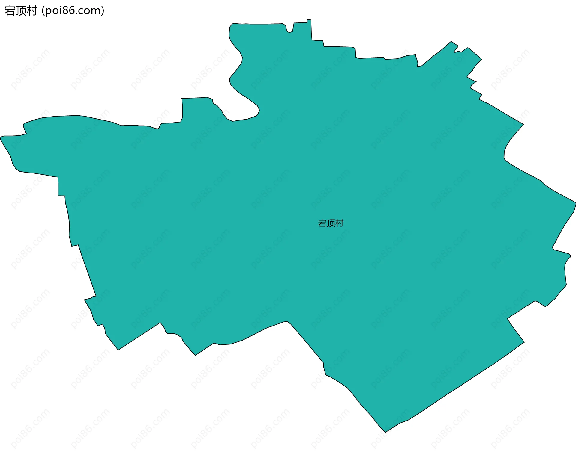 宕顶村边界地图