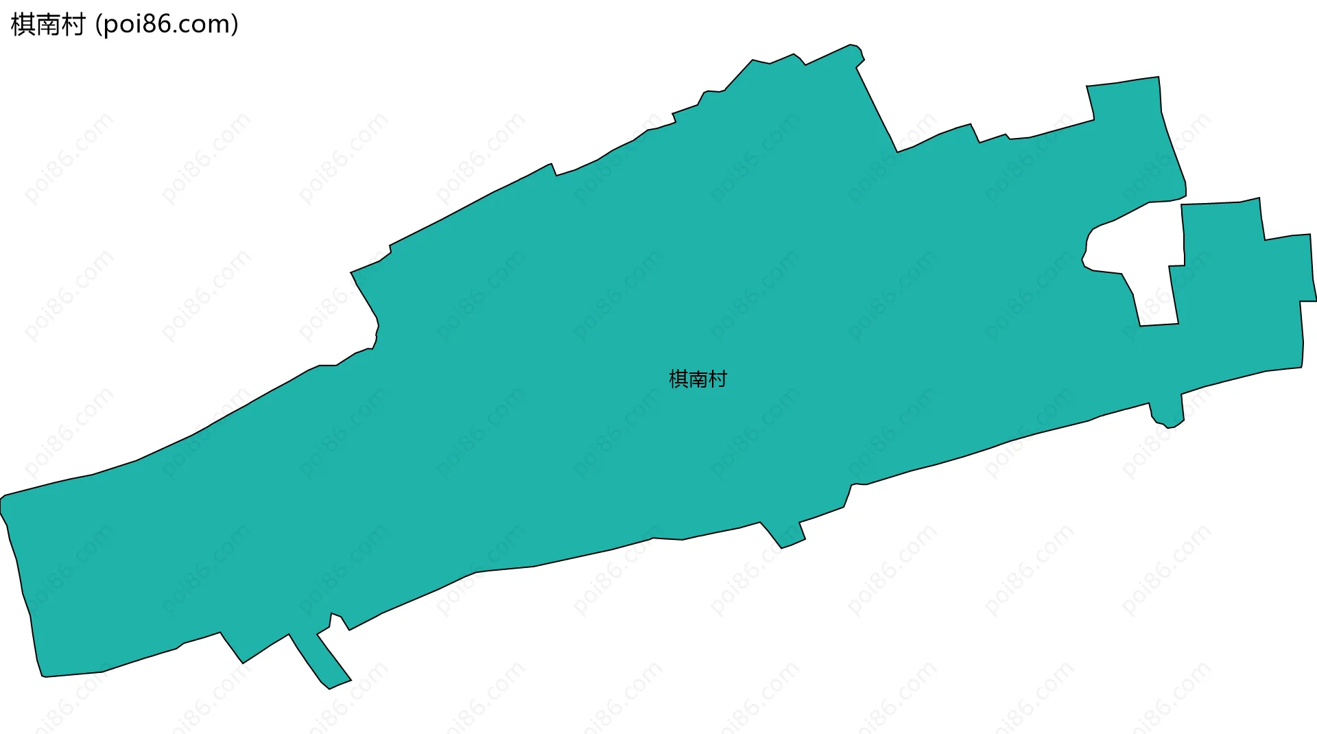 棋南村边界地图