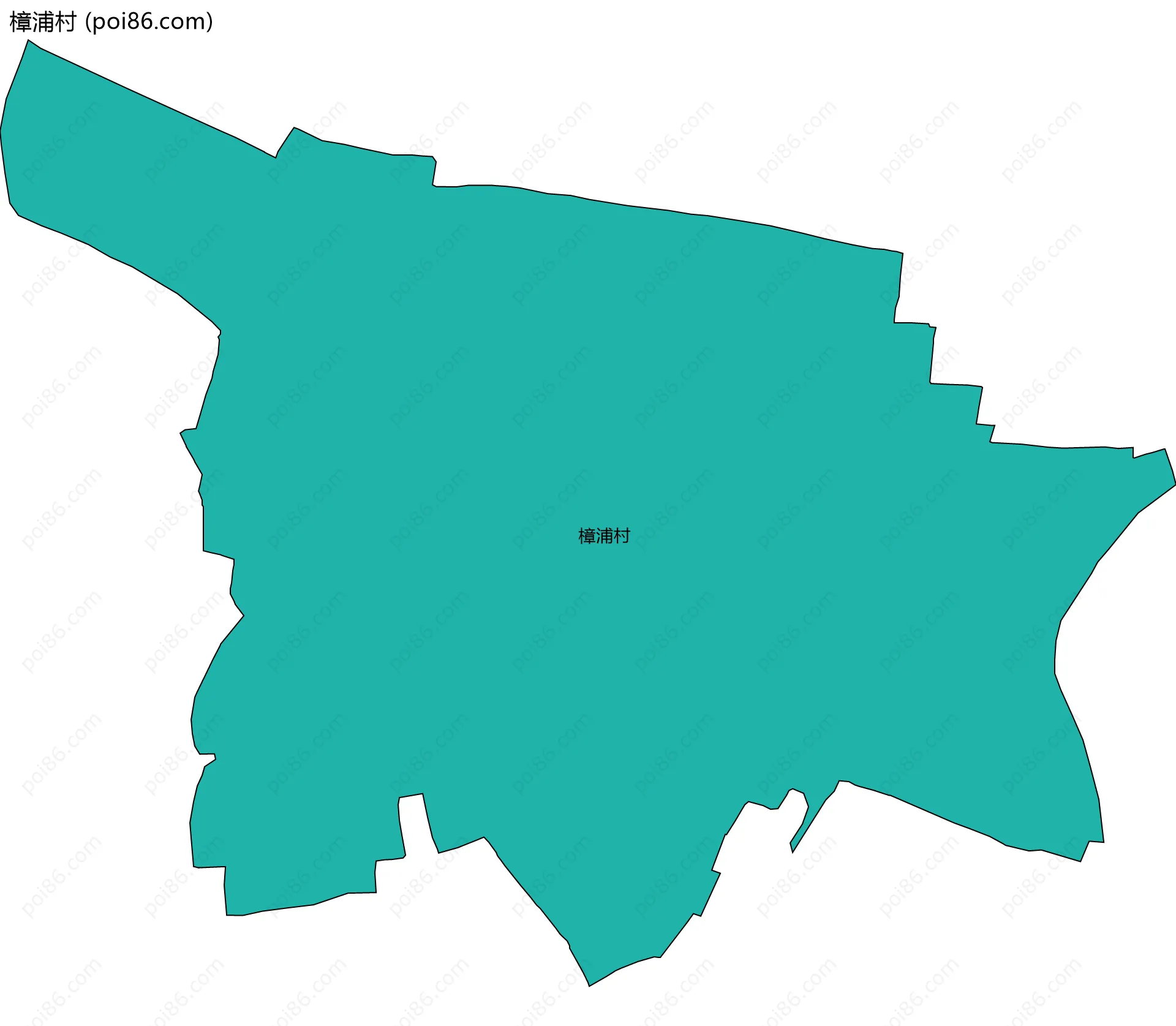 樟浦村边界地图