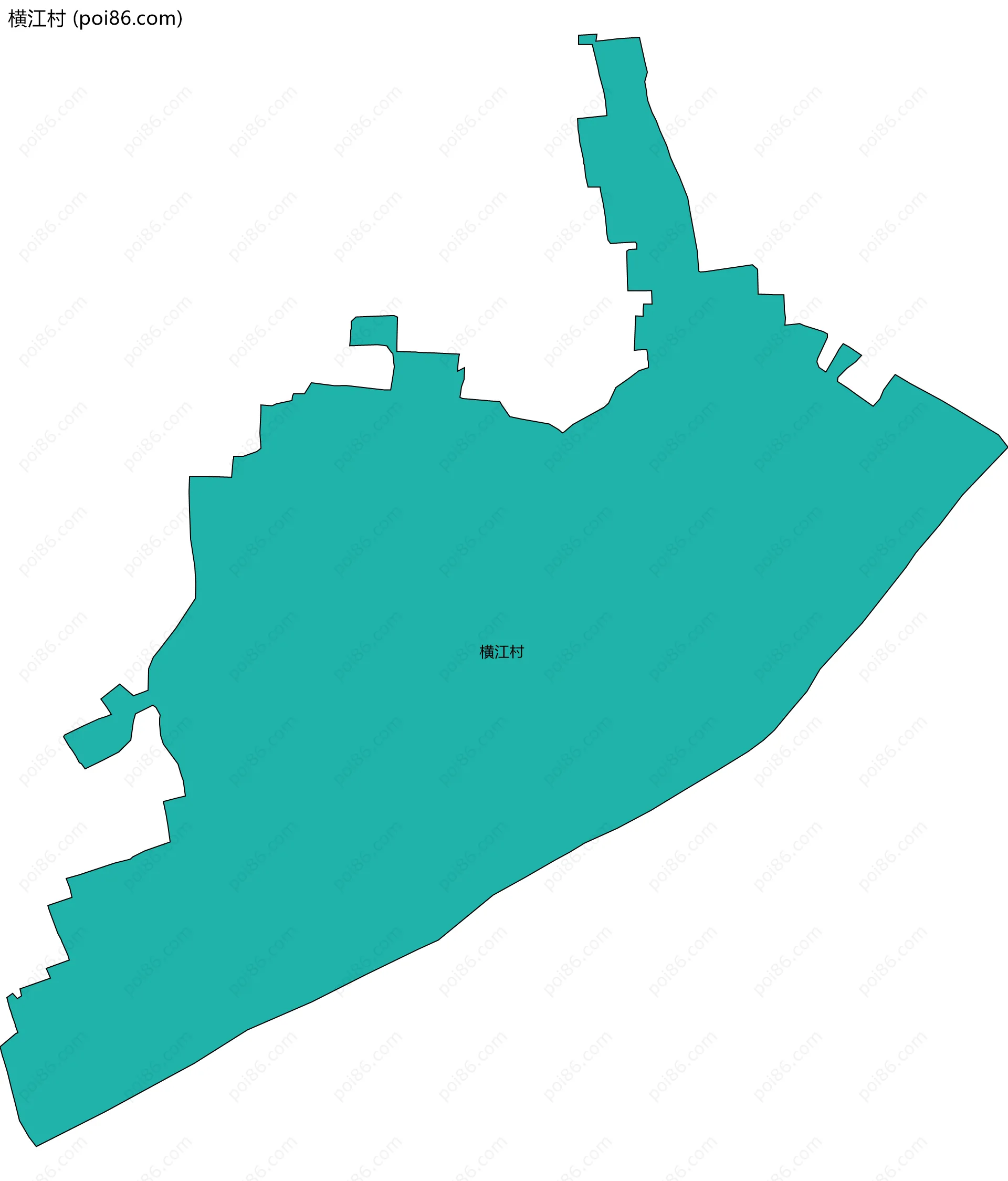 横江村边界地图