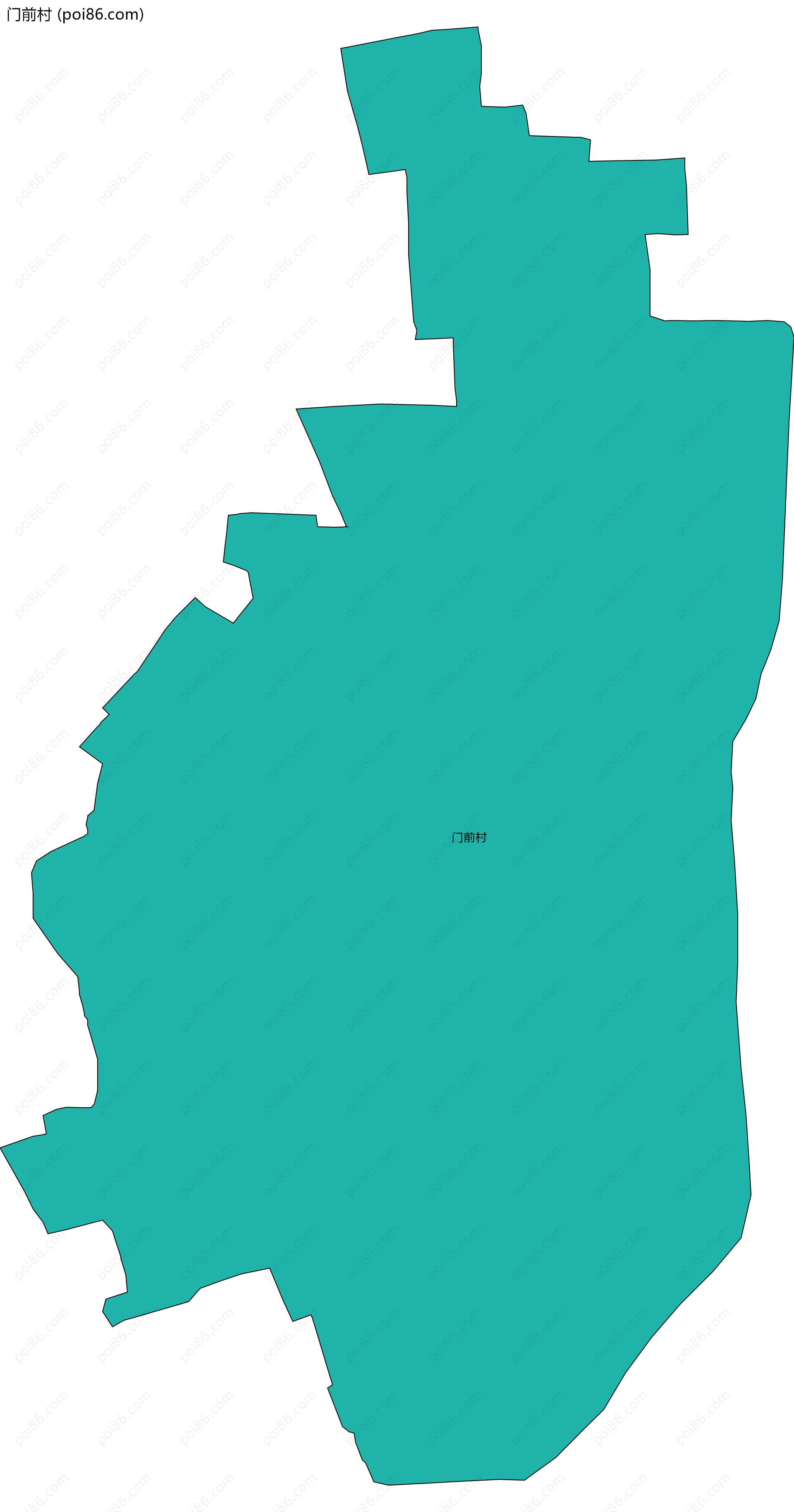 门前村边界地图