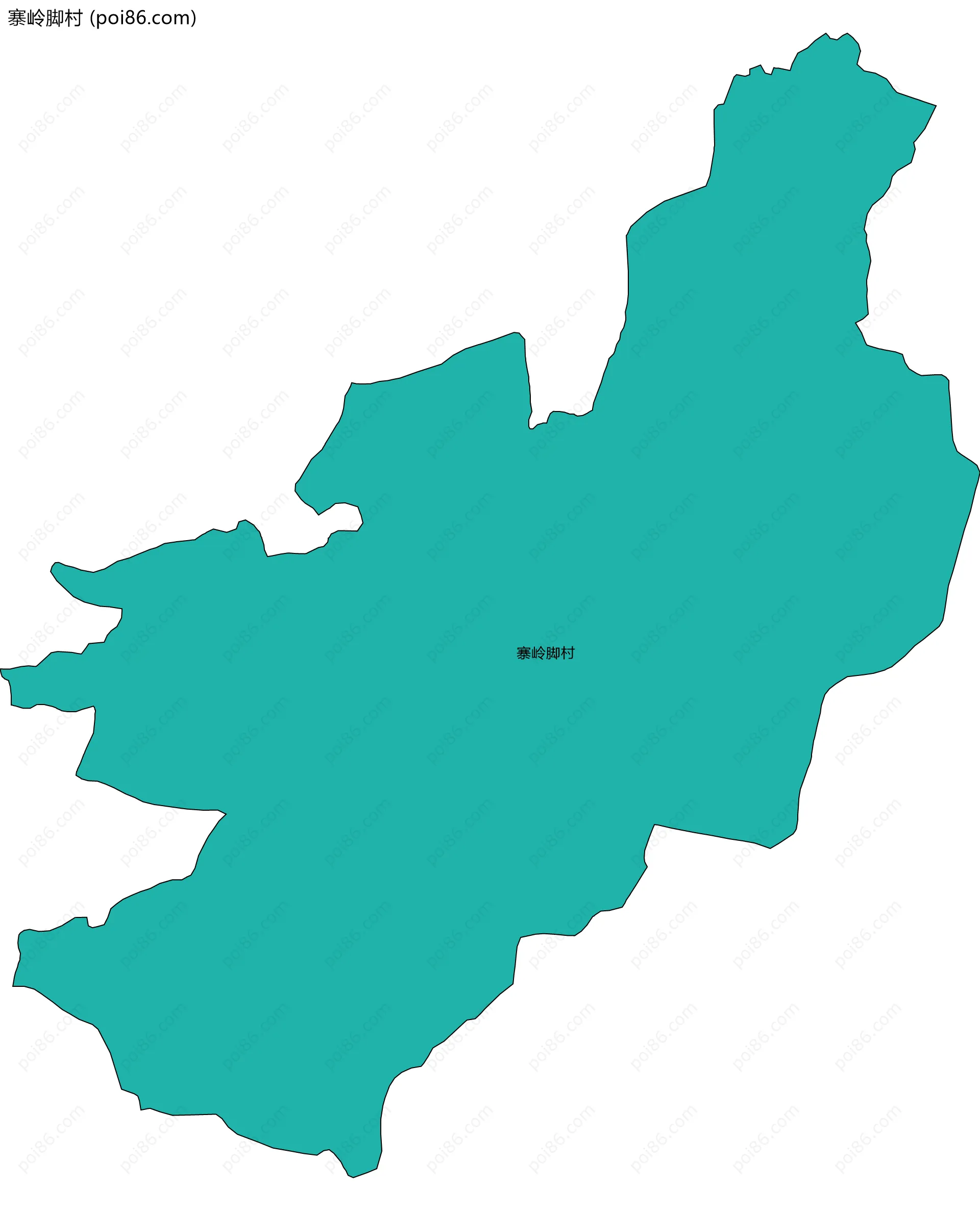 寨岭脚村边界地图