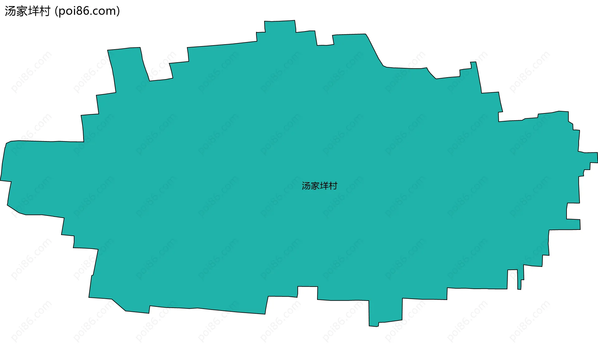 汤家垟村边界地图