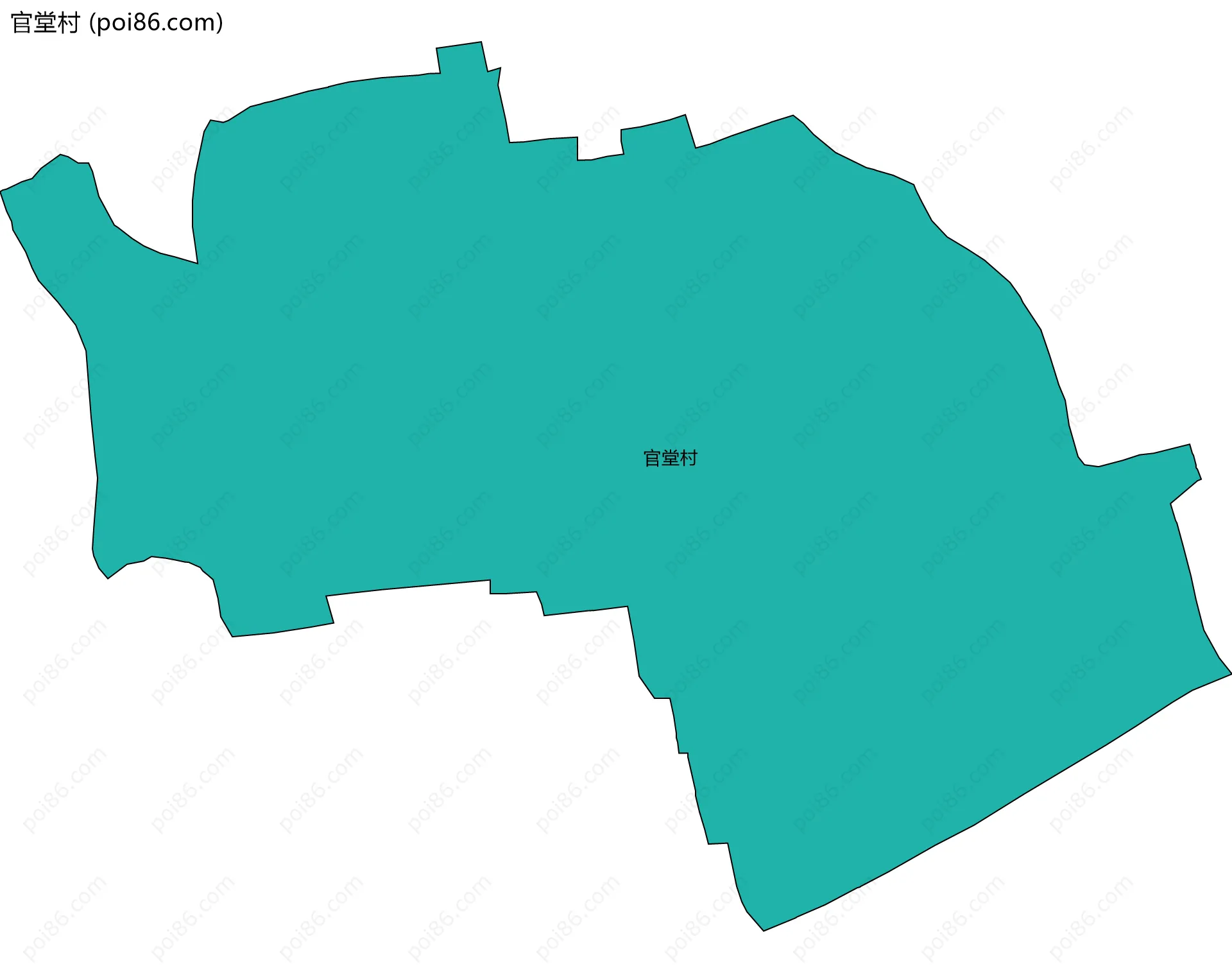 官堂村边界地图