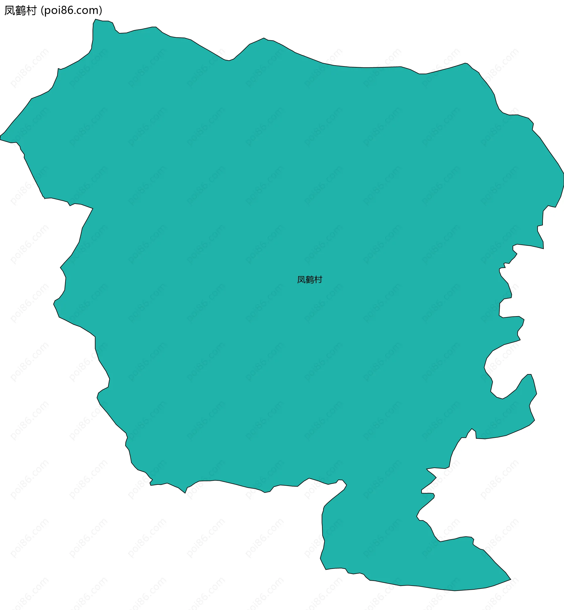凤鹤村边界地图