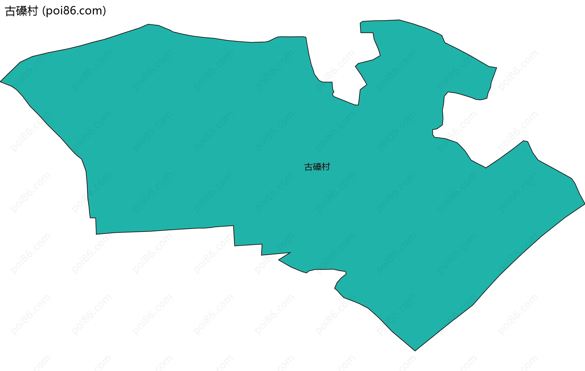 古磉村边界地图