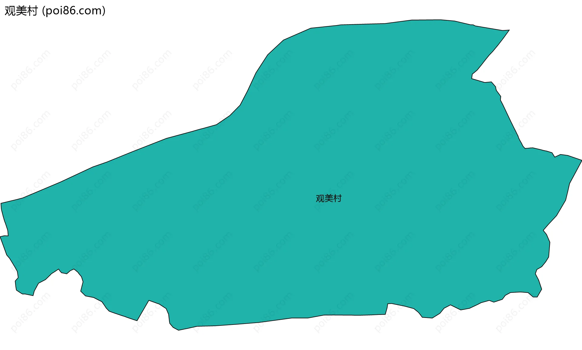 观美村边界地图