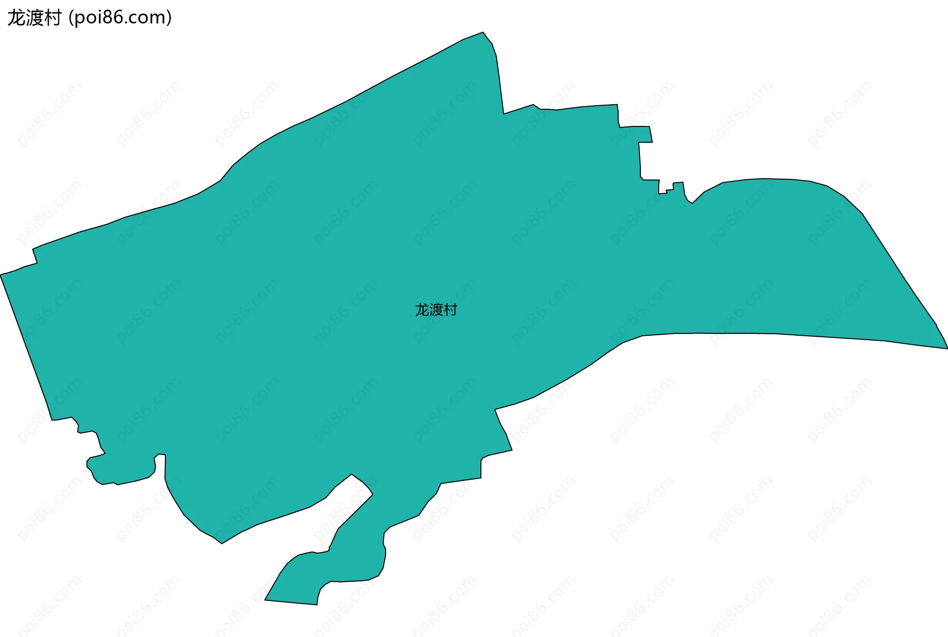 龙渡村边界地图