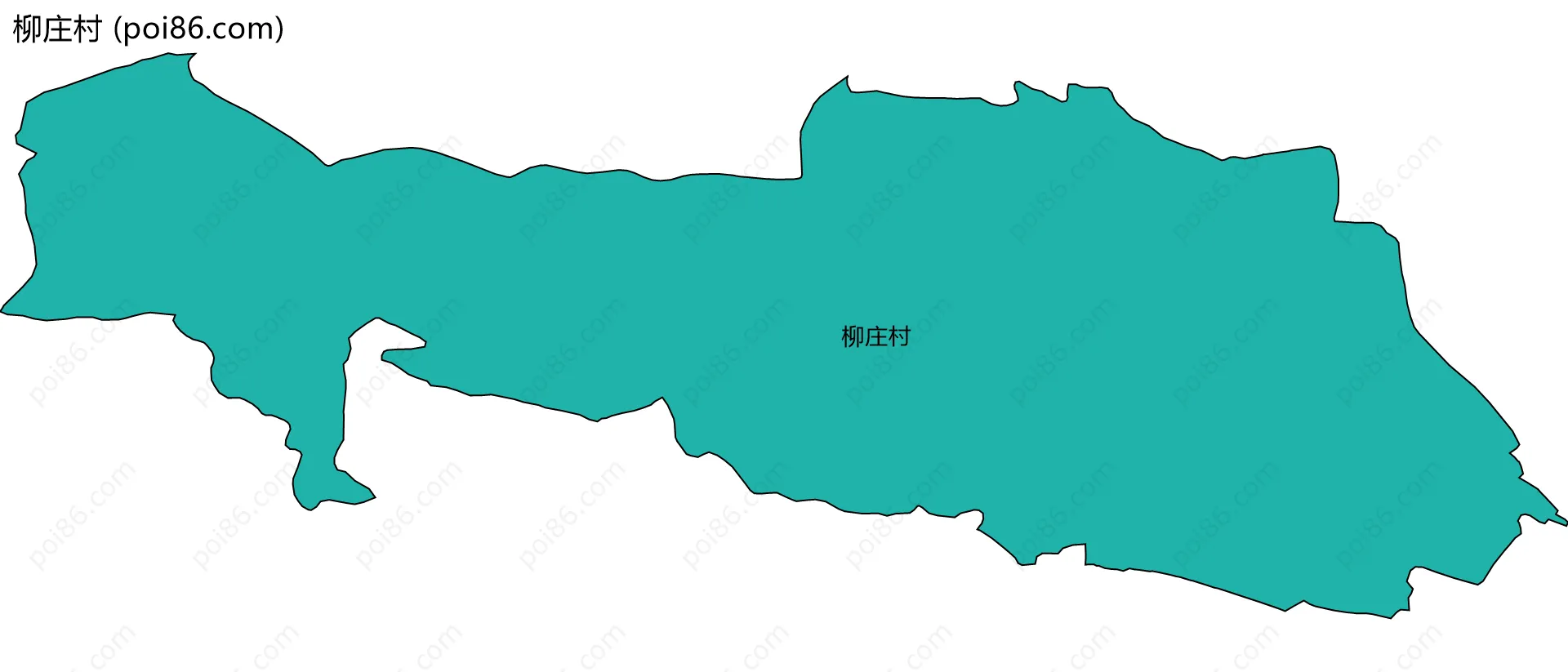 柳庄村边界地图