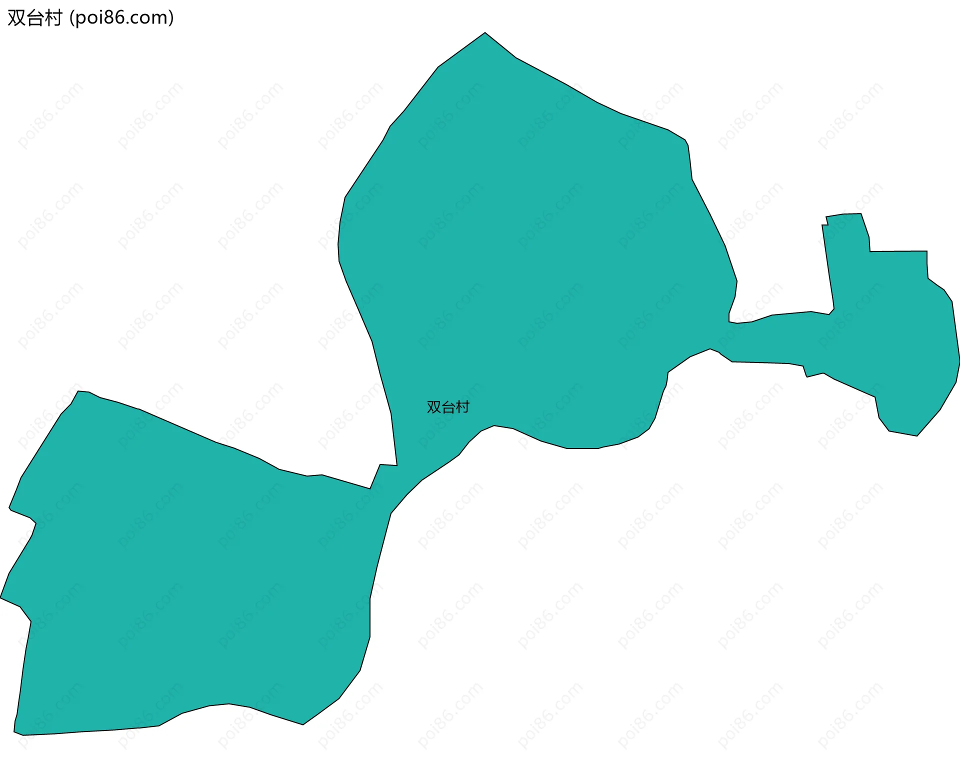 双台村边界地图