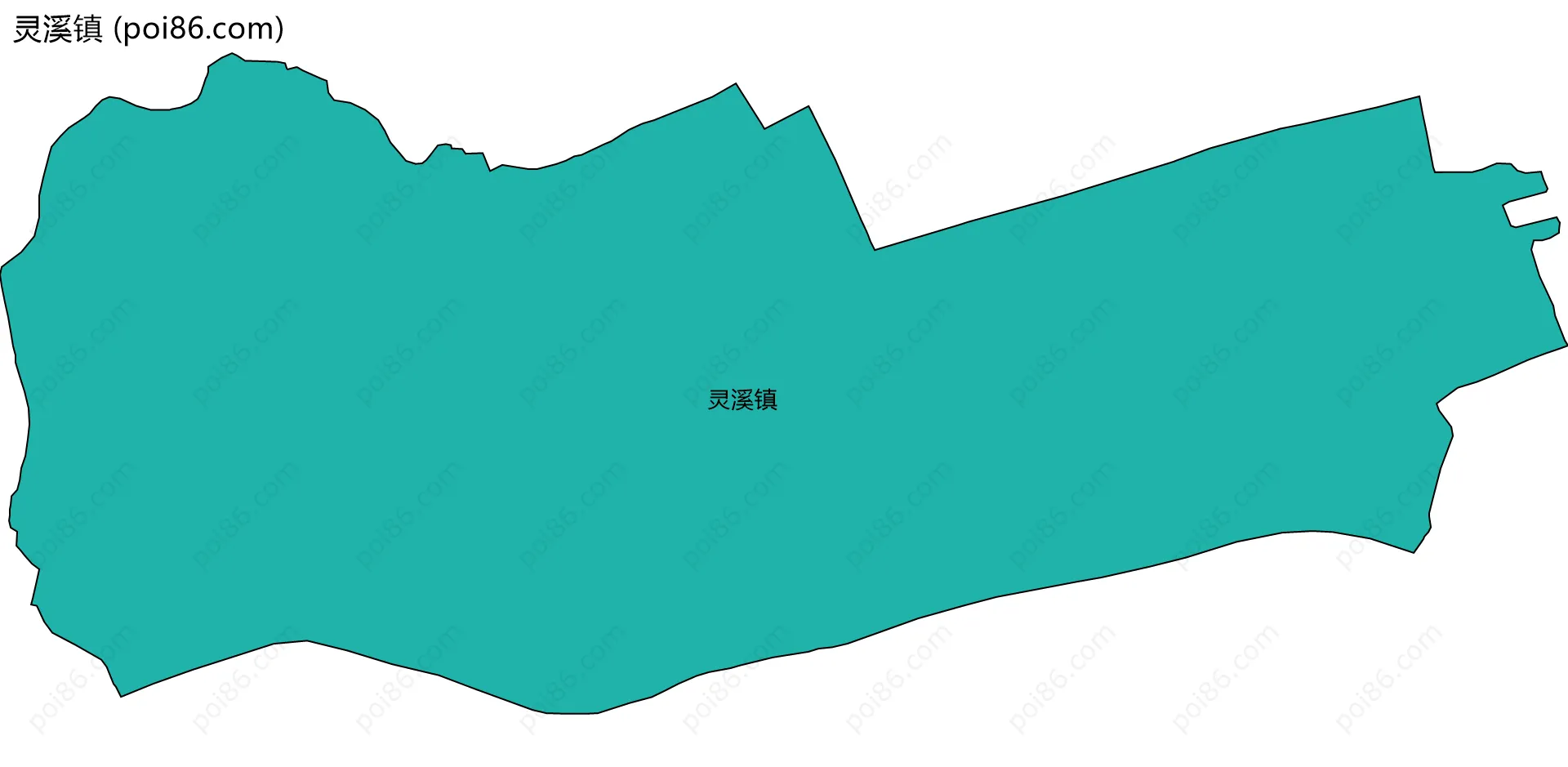 灵溪镇边界地图