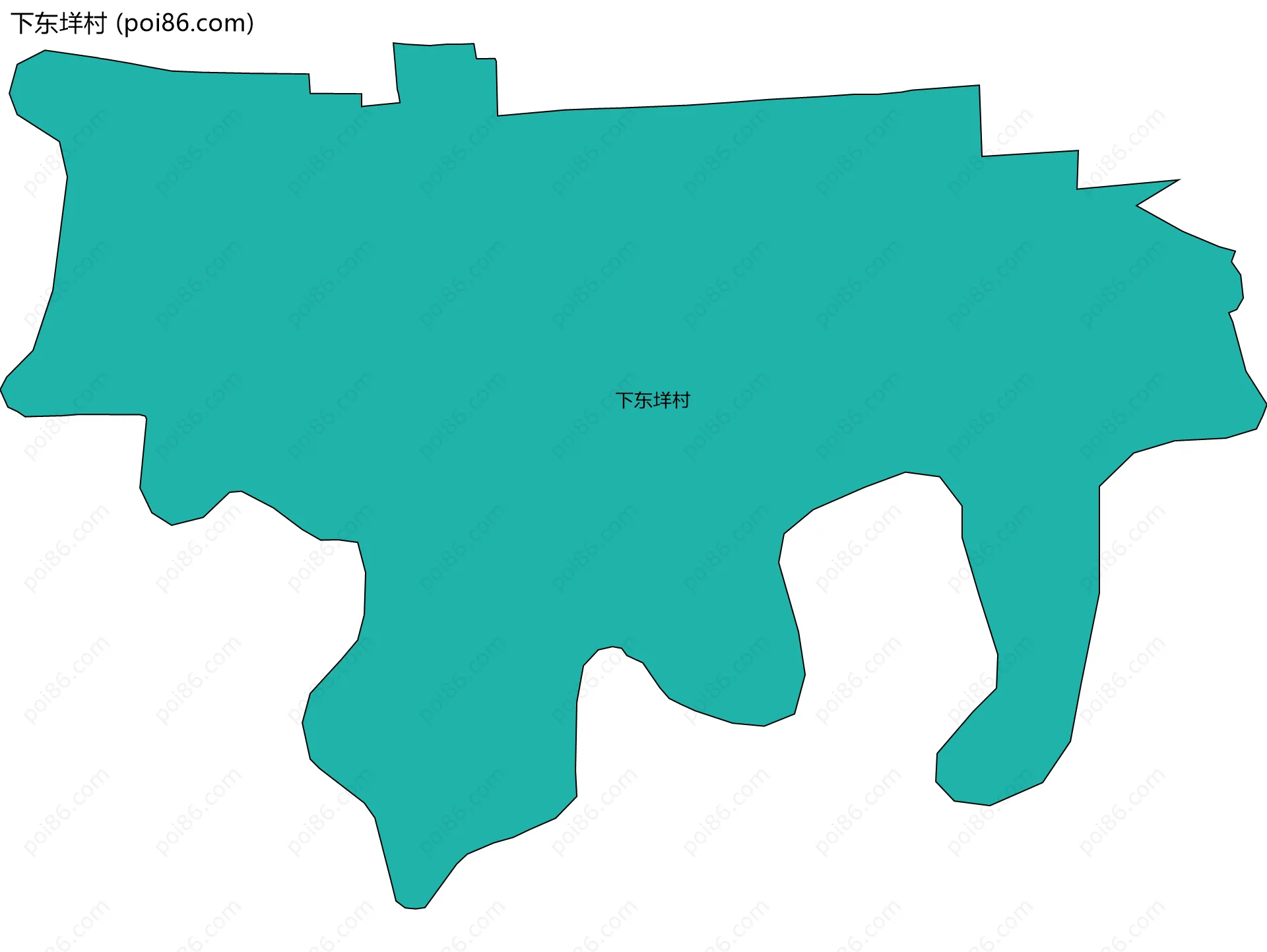 下东垟村边界地图