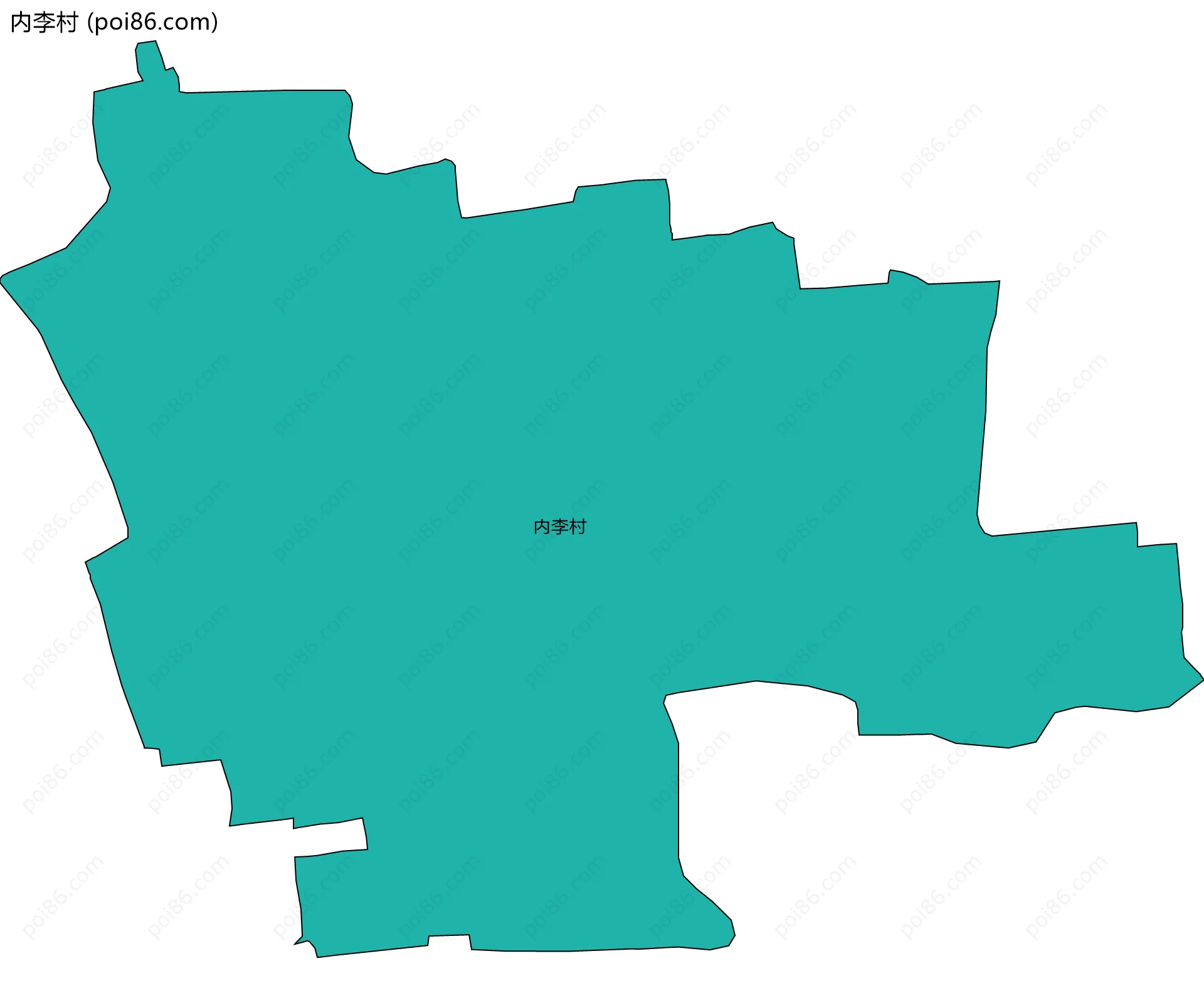 内李村边界地图
