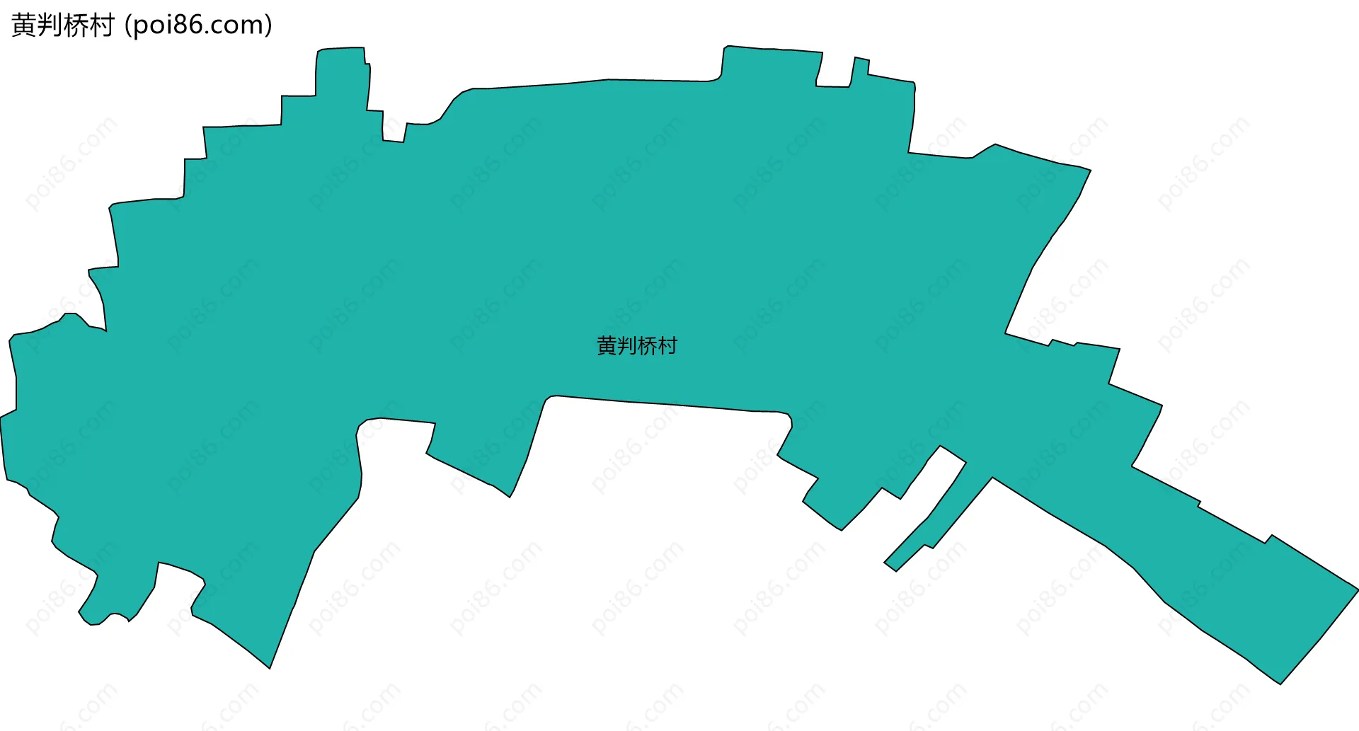 黄判桥村边界地图