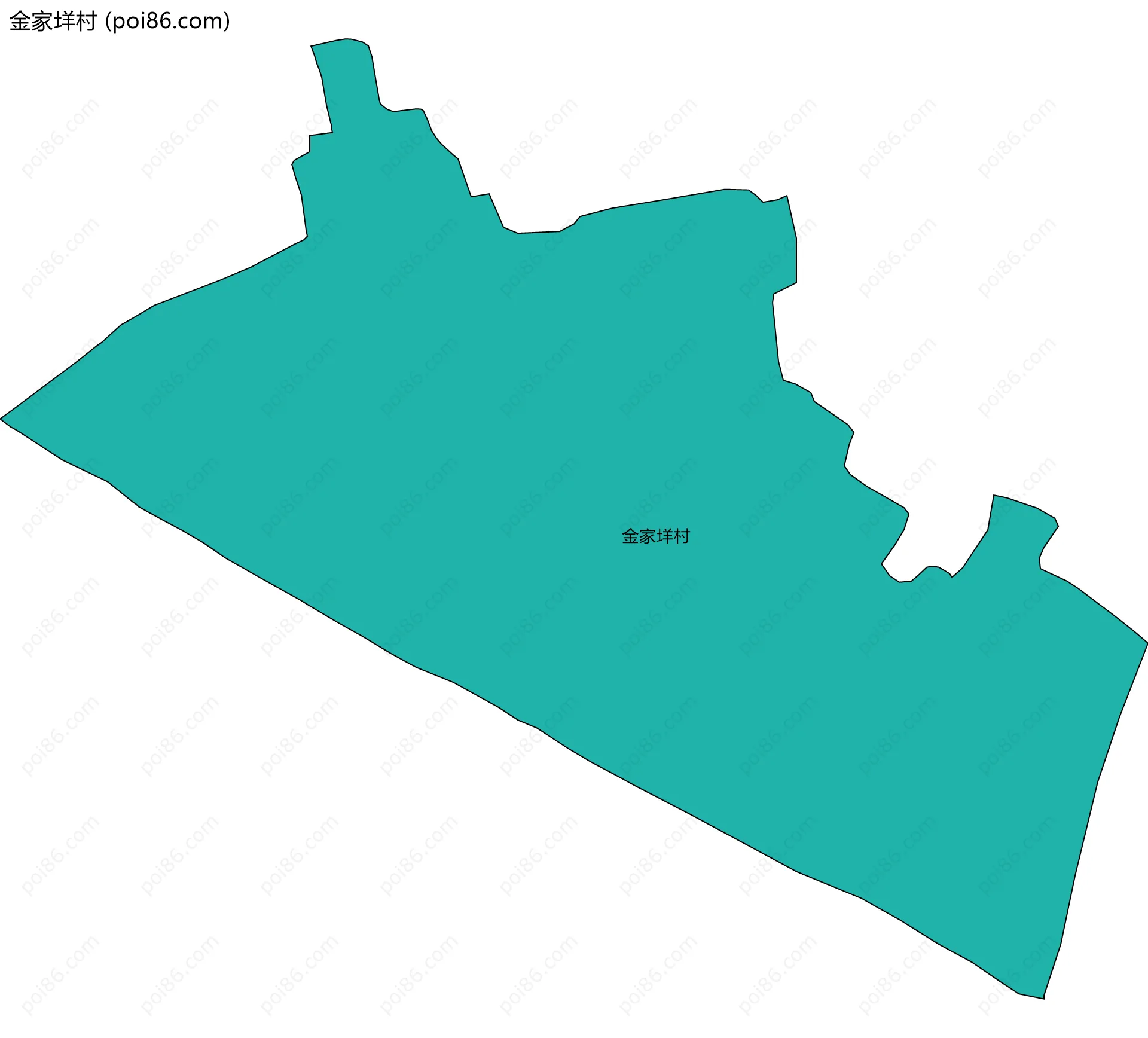 金家垟村边界地图