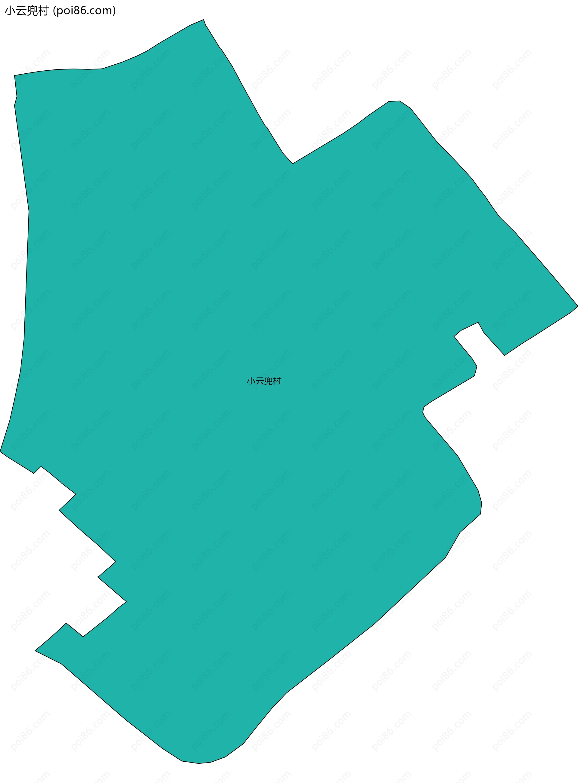 小云兜村边界地图