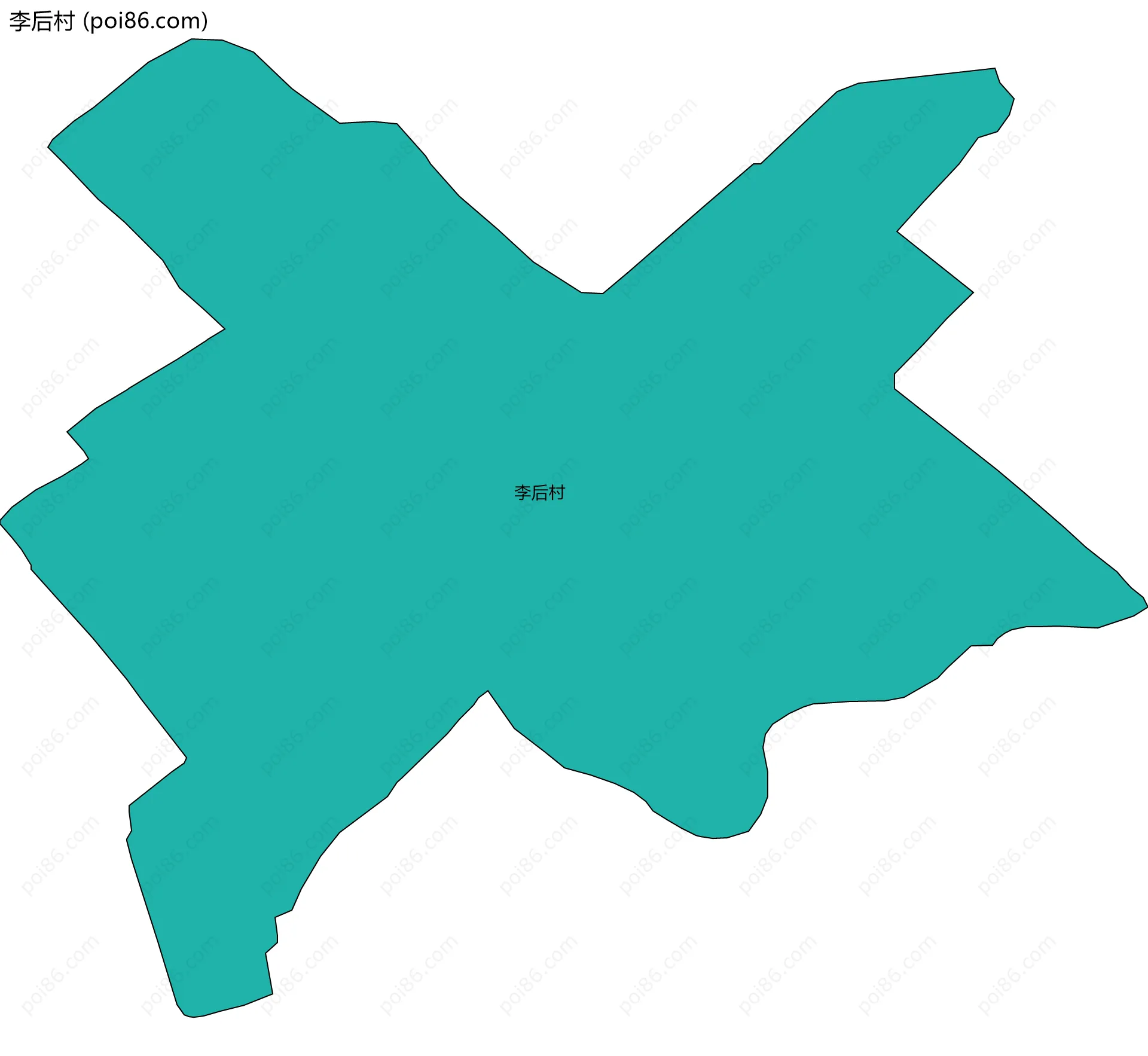李后村边界地图