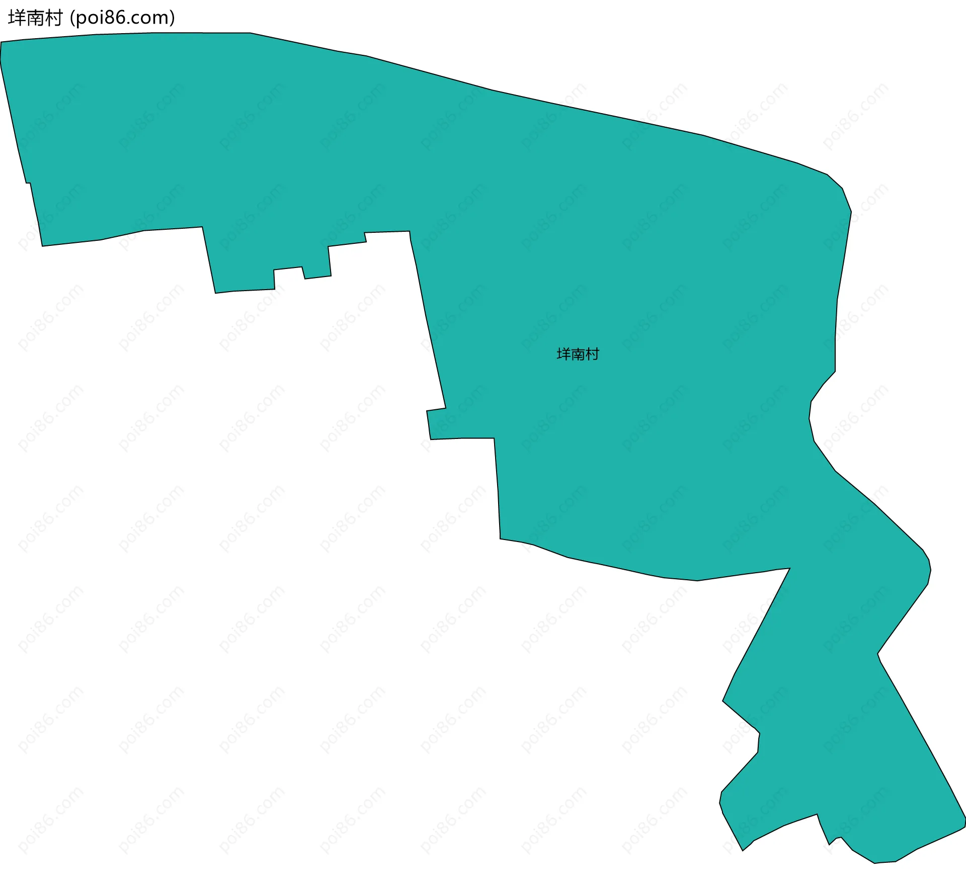 垟南村边界地图