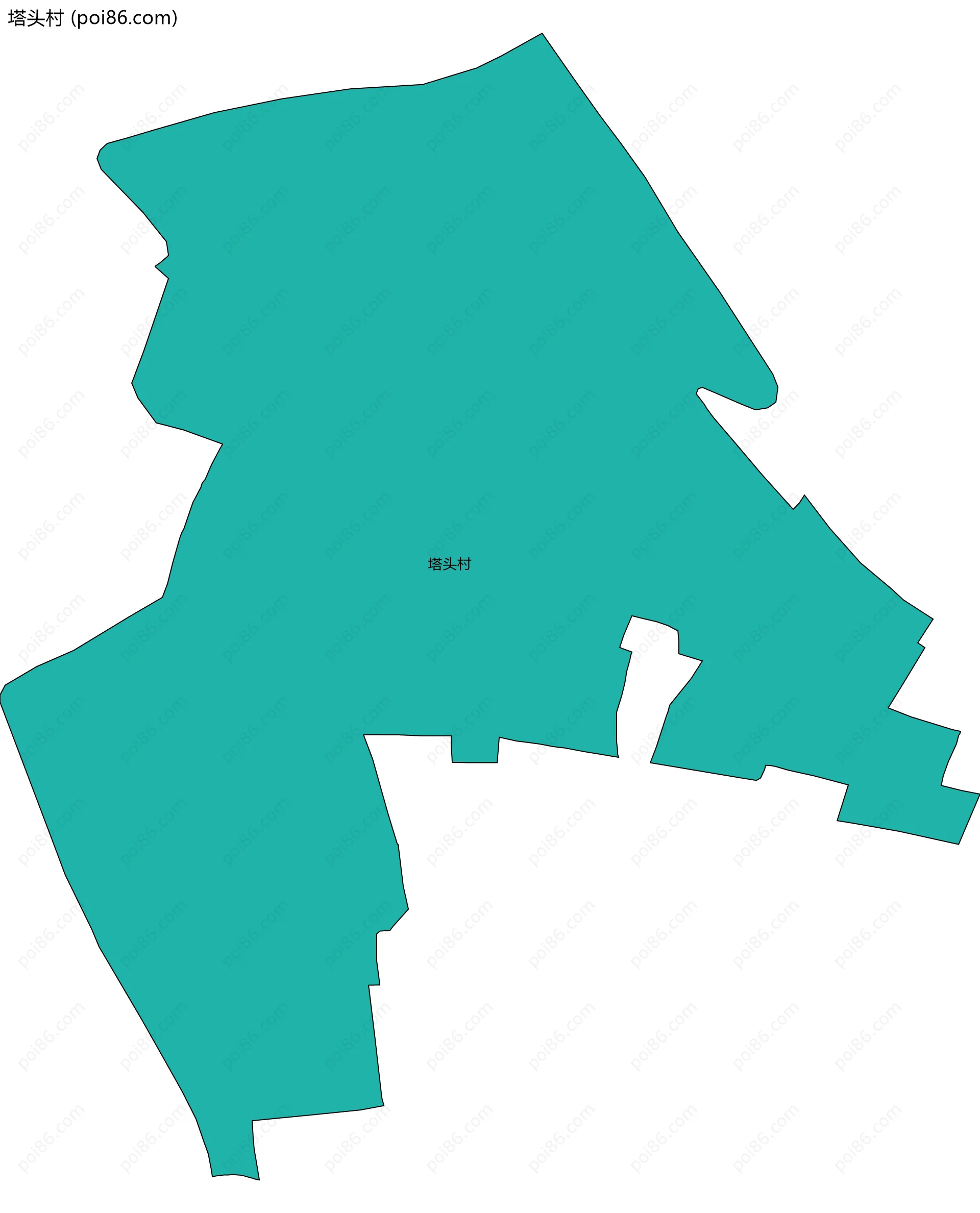 塔头村边界地图