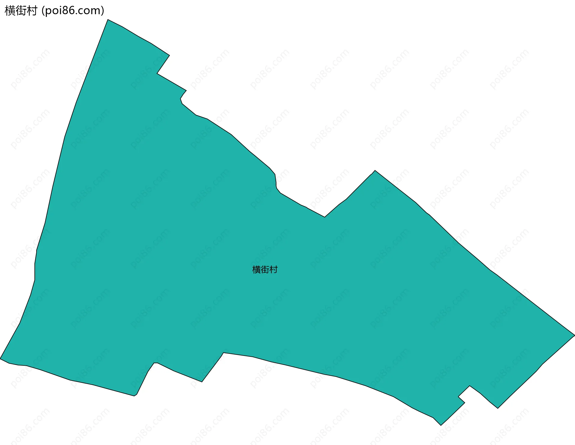 横街村边界地图