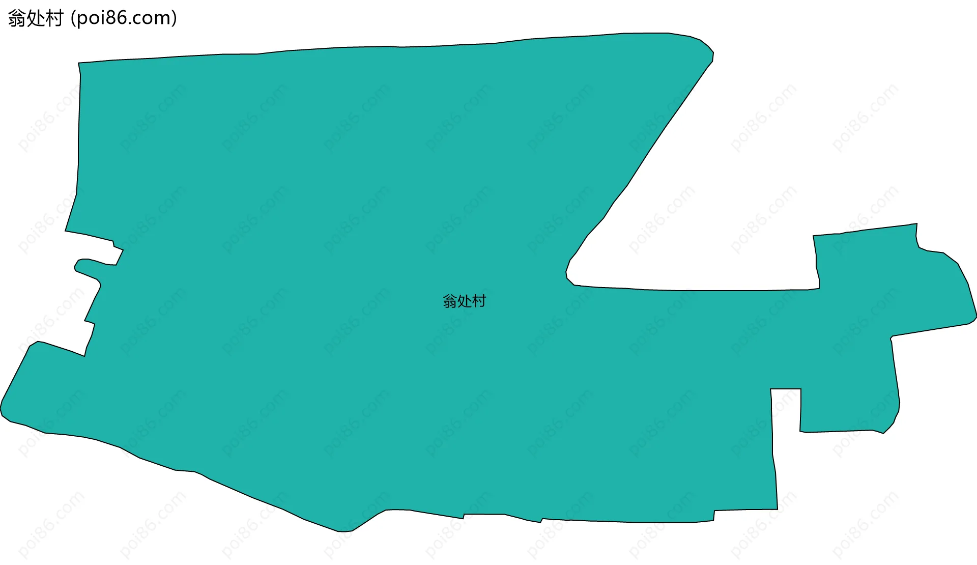 翁处村边界地图