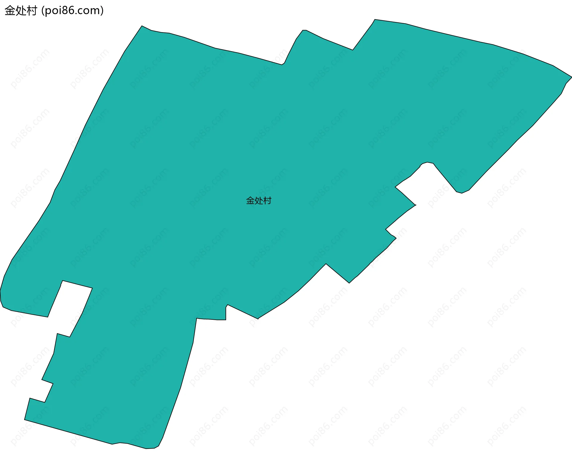 金处村边界地图