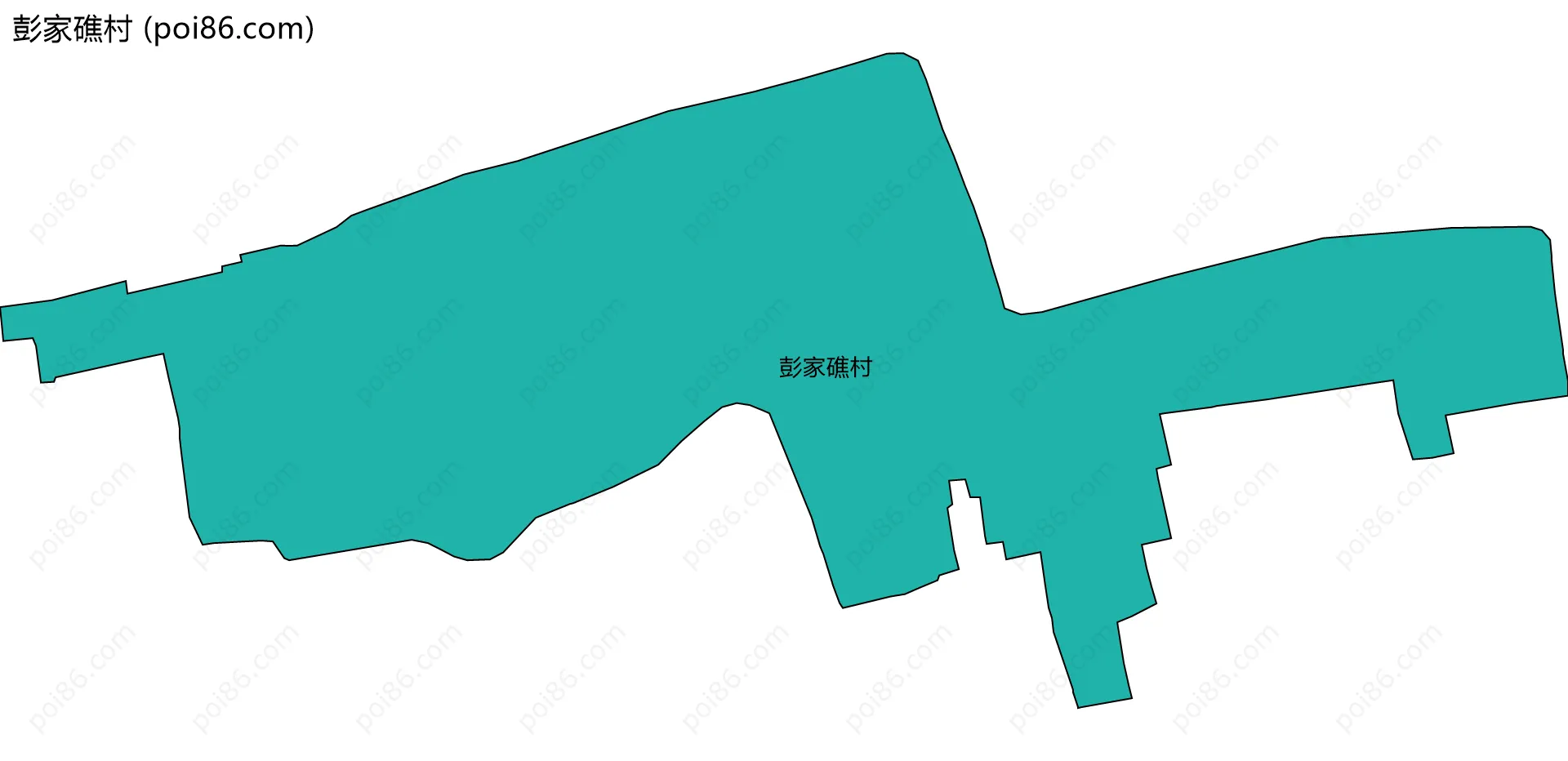 彭家礁村边界地图