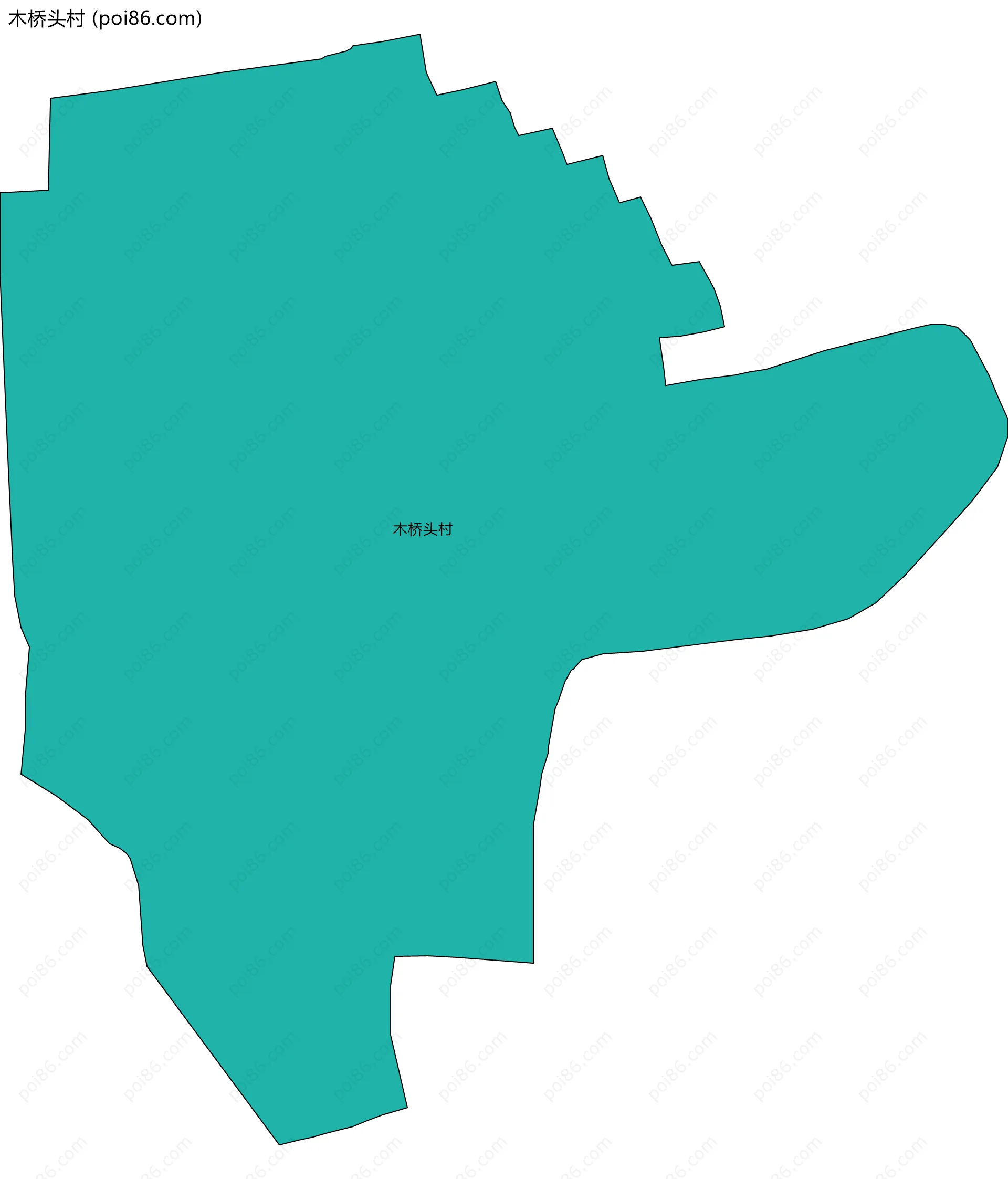 木桥头村边界地图