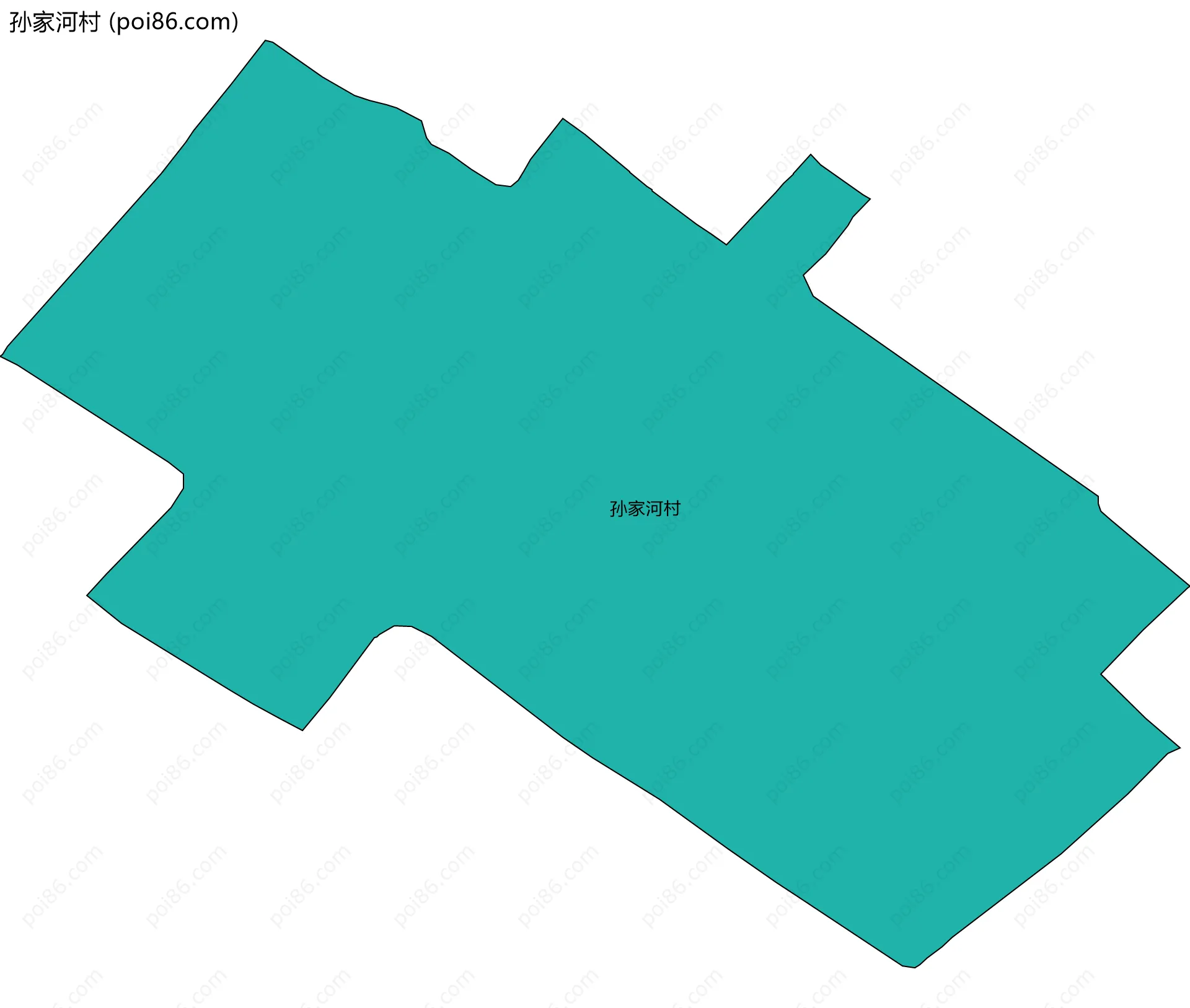 孙家河村边界地图