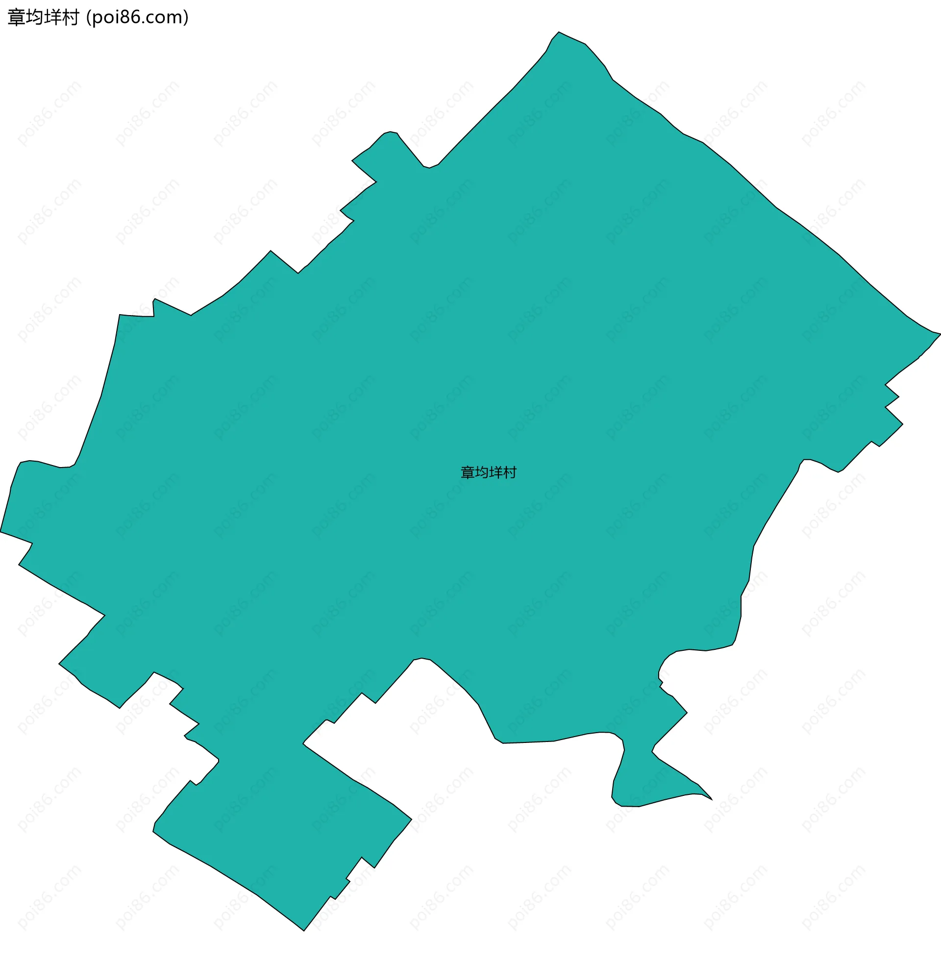 章均垟村边界地图