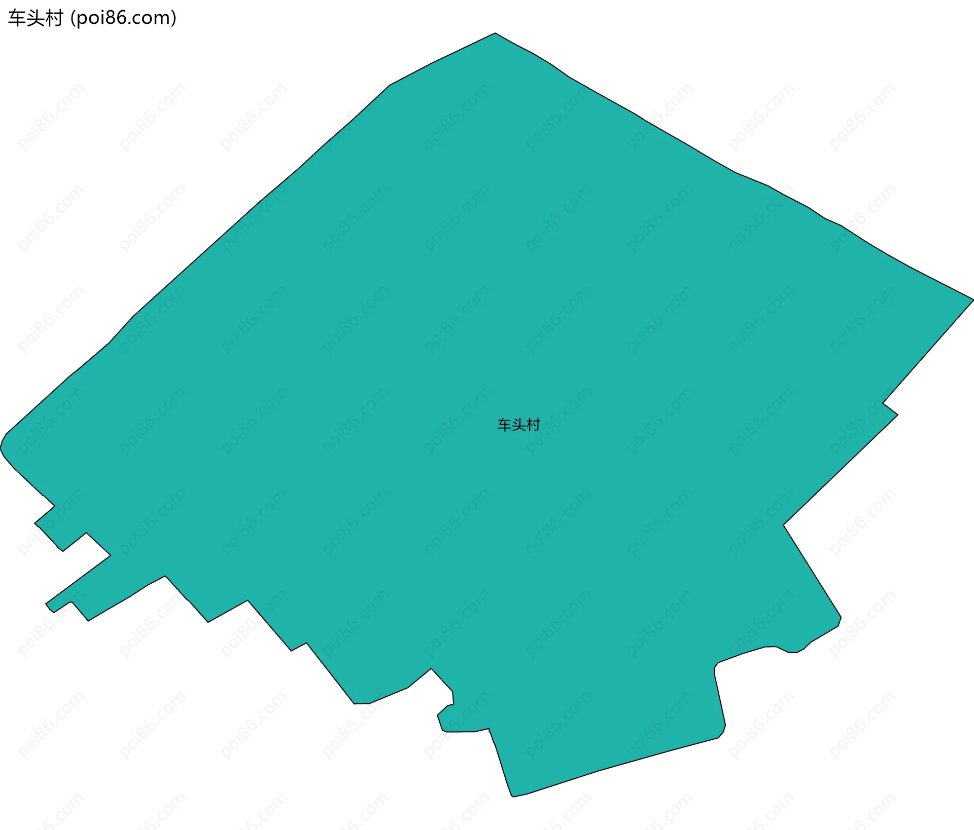 车头村边界地图