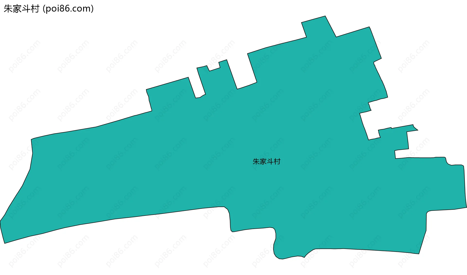 朱家斗村边界地图