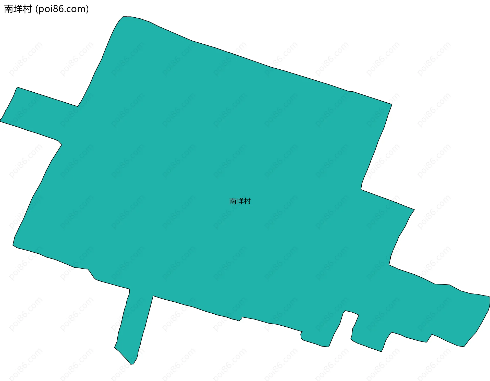 南垟村边界地图