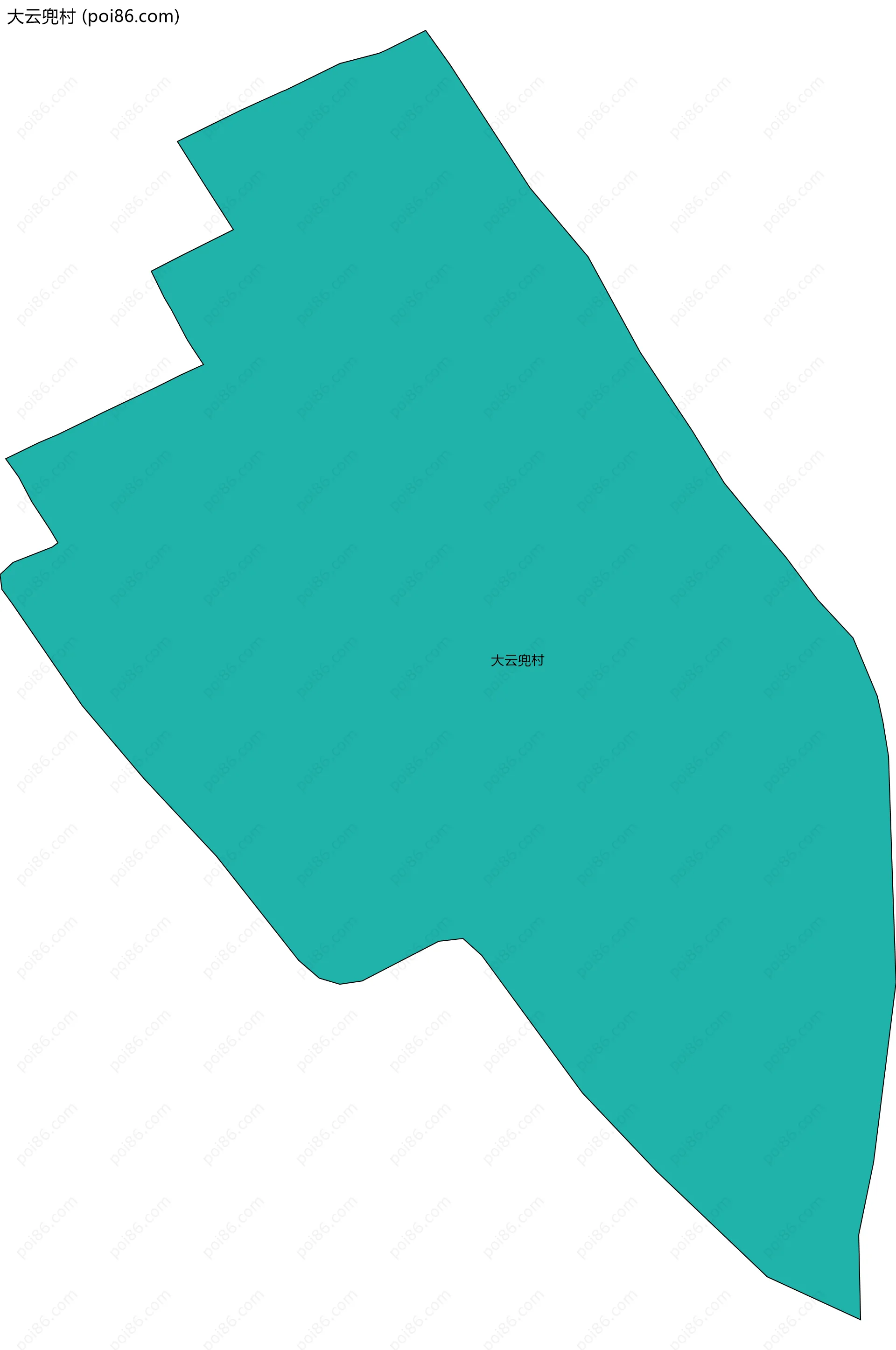 大云兜村边界地图