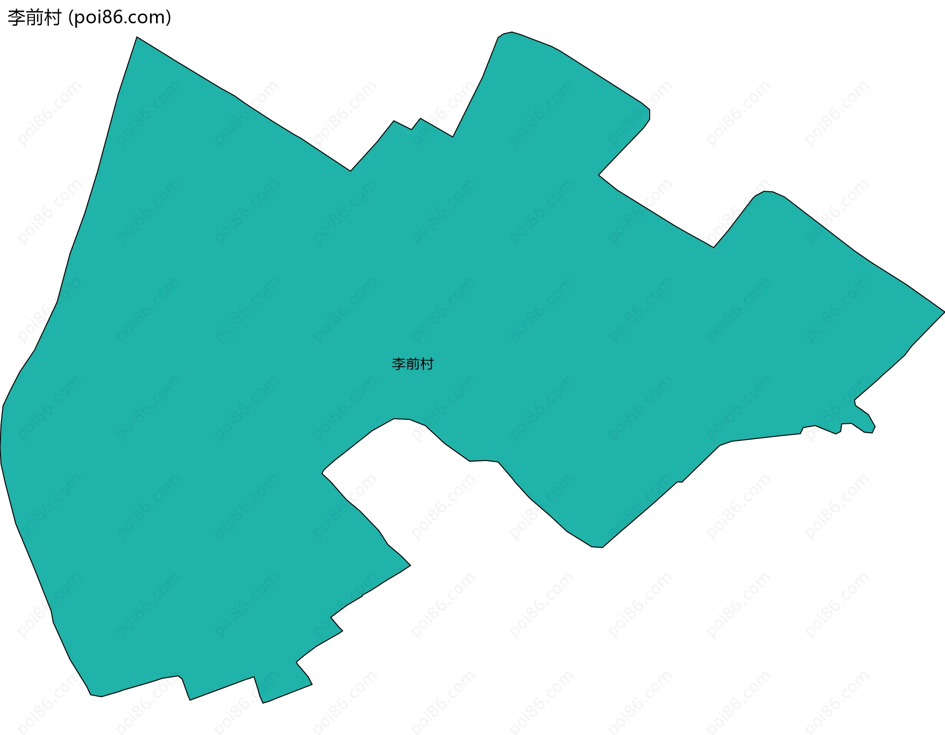李前村边界地图