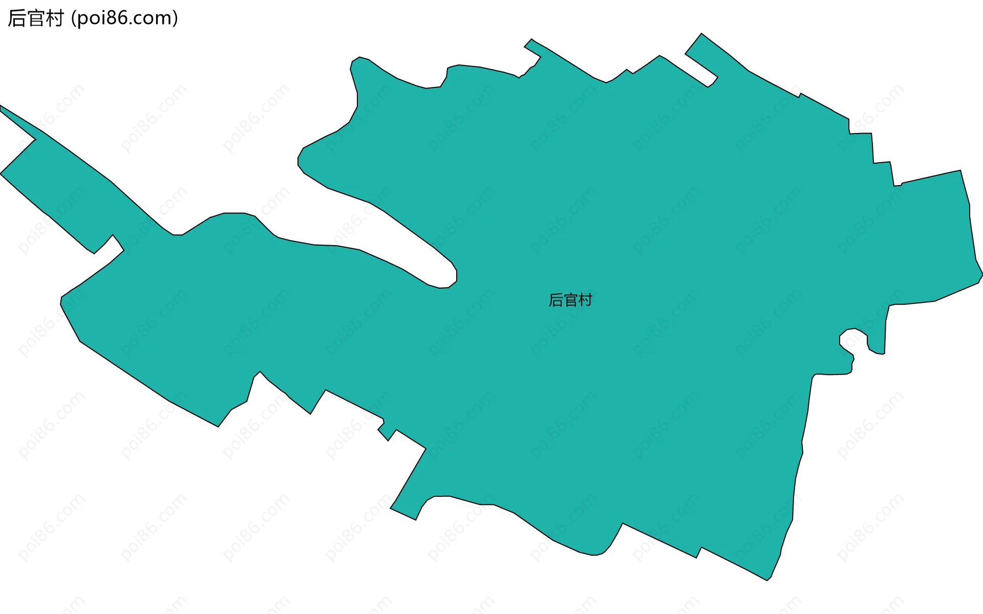 后官村边界地图