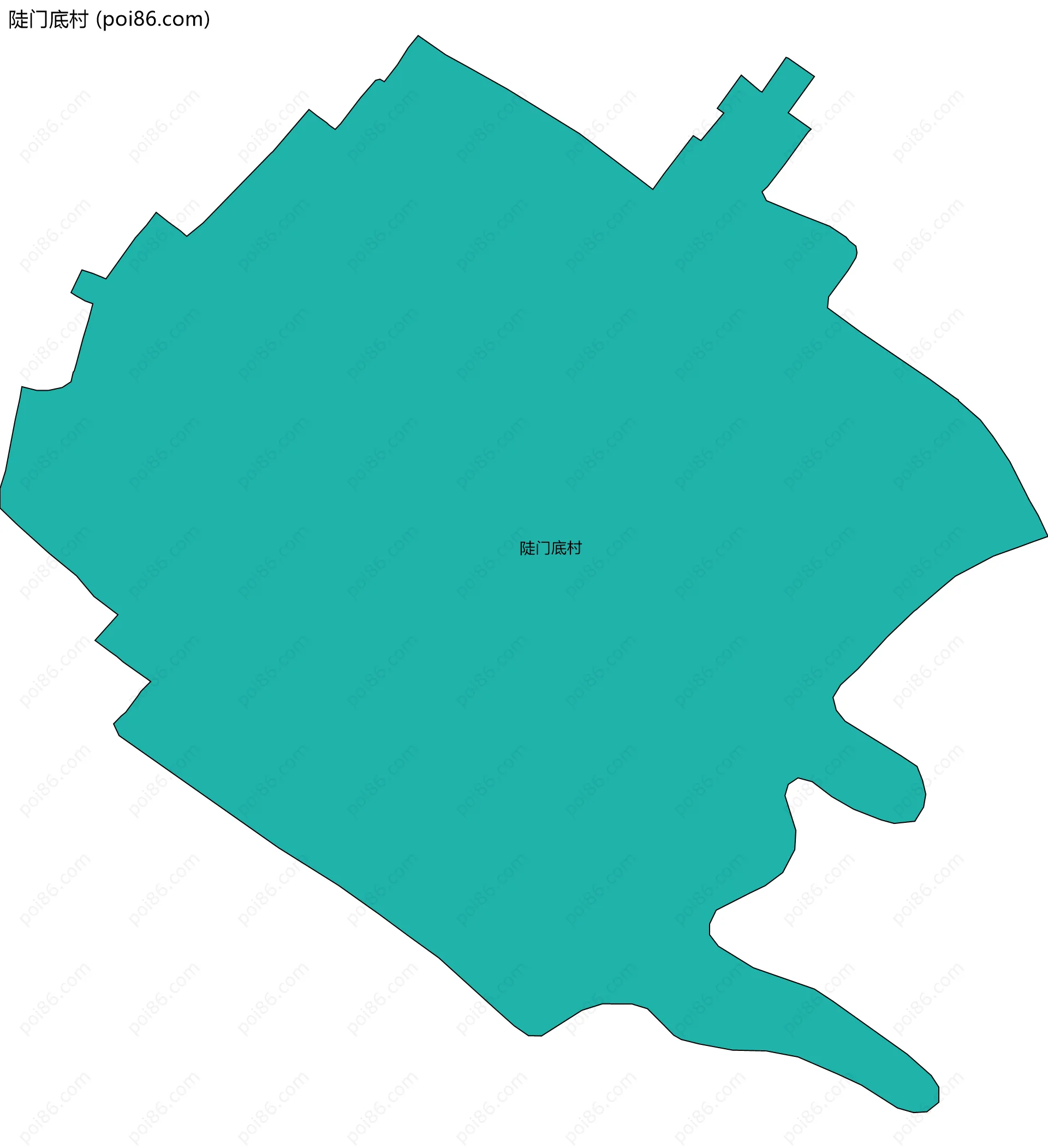 陡门底村边界地图