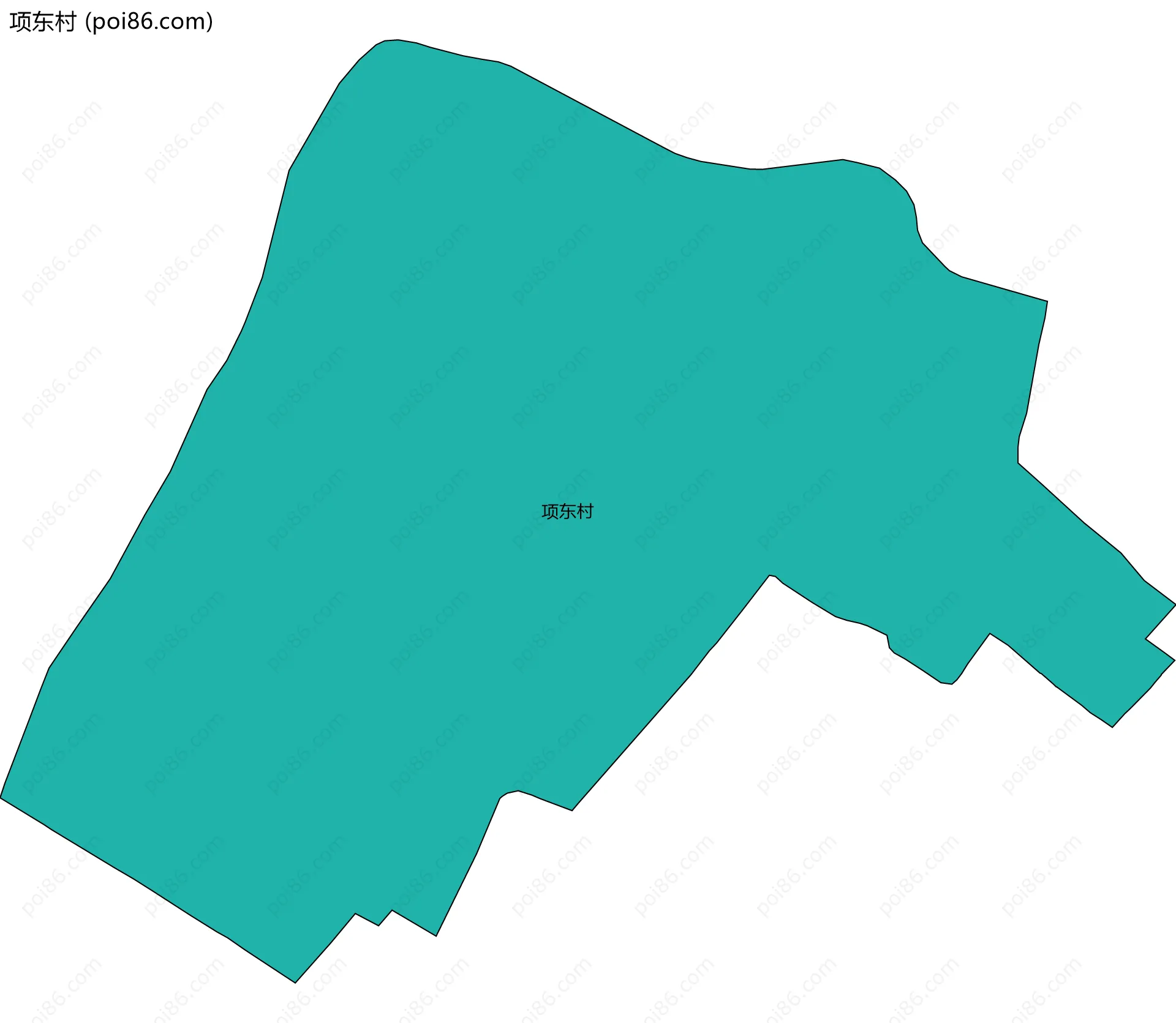 项东村边界地图