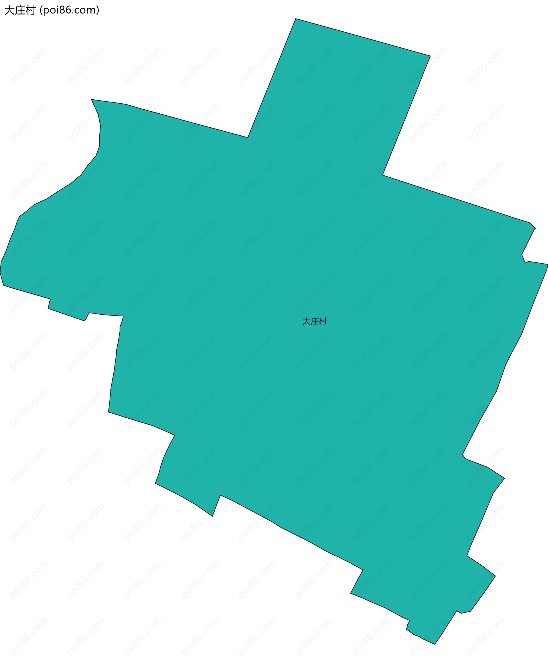 大庄村边界地图