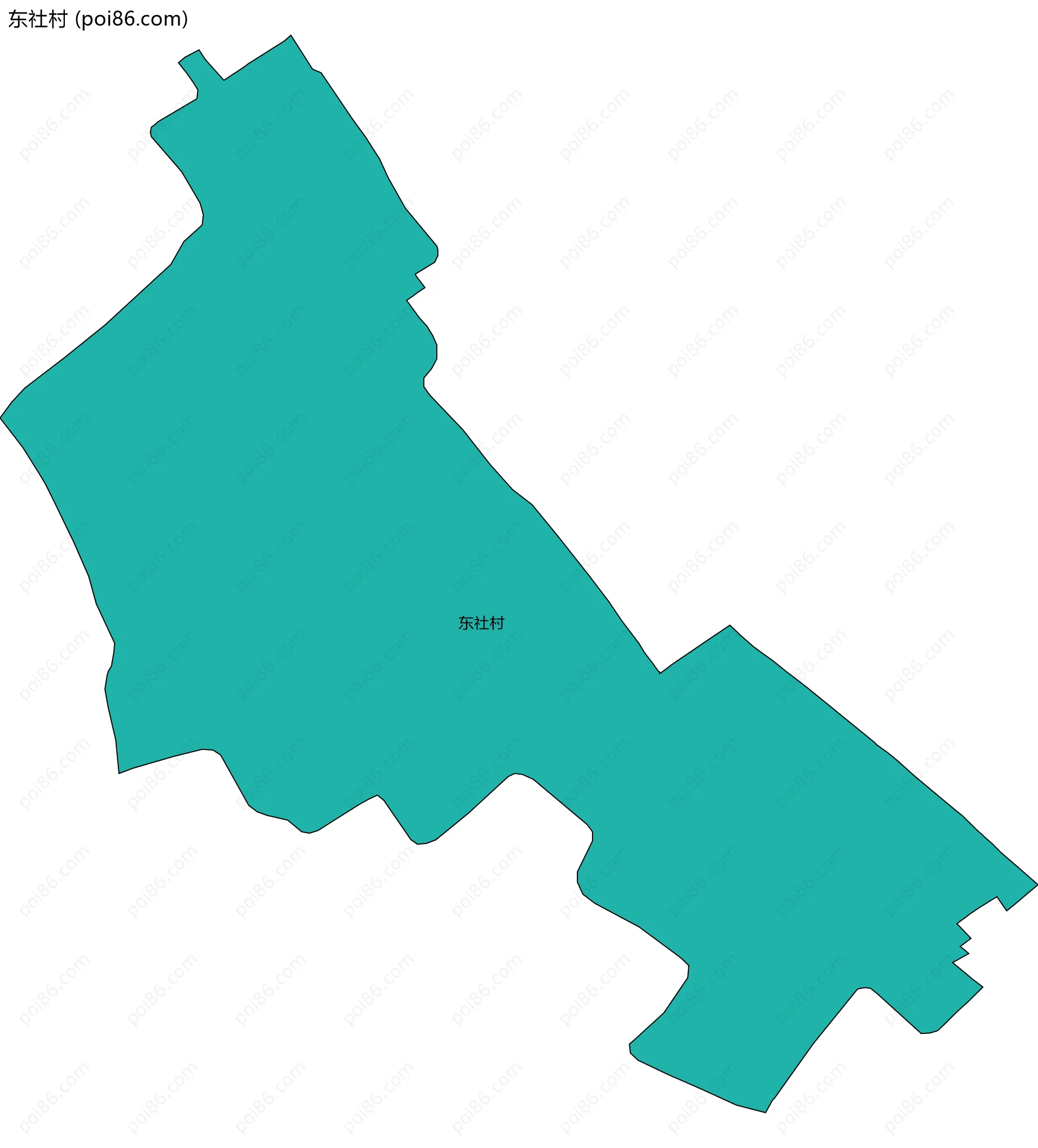 东社村边界地图