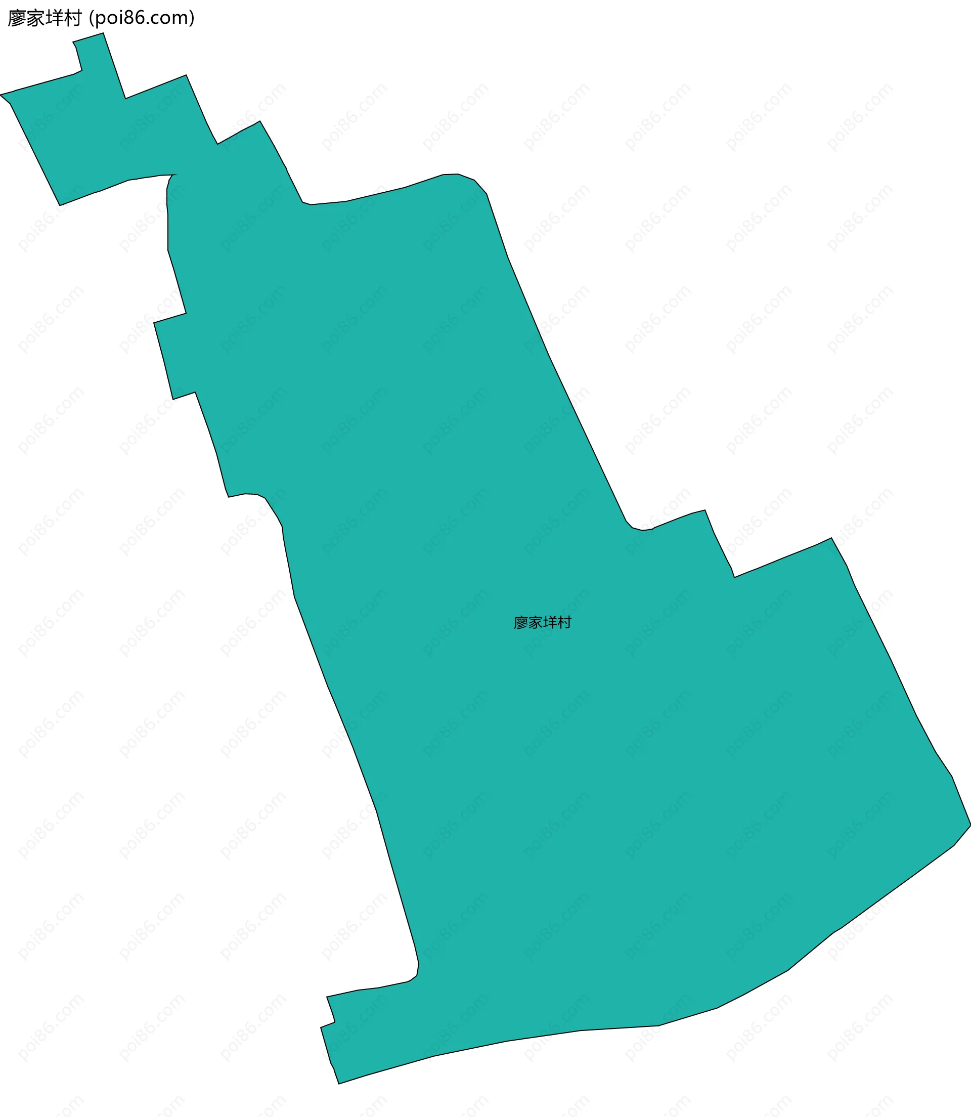 廖家垟村边界地图