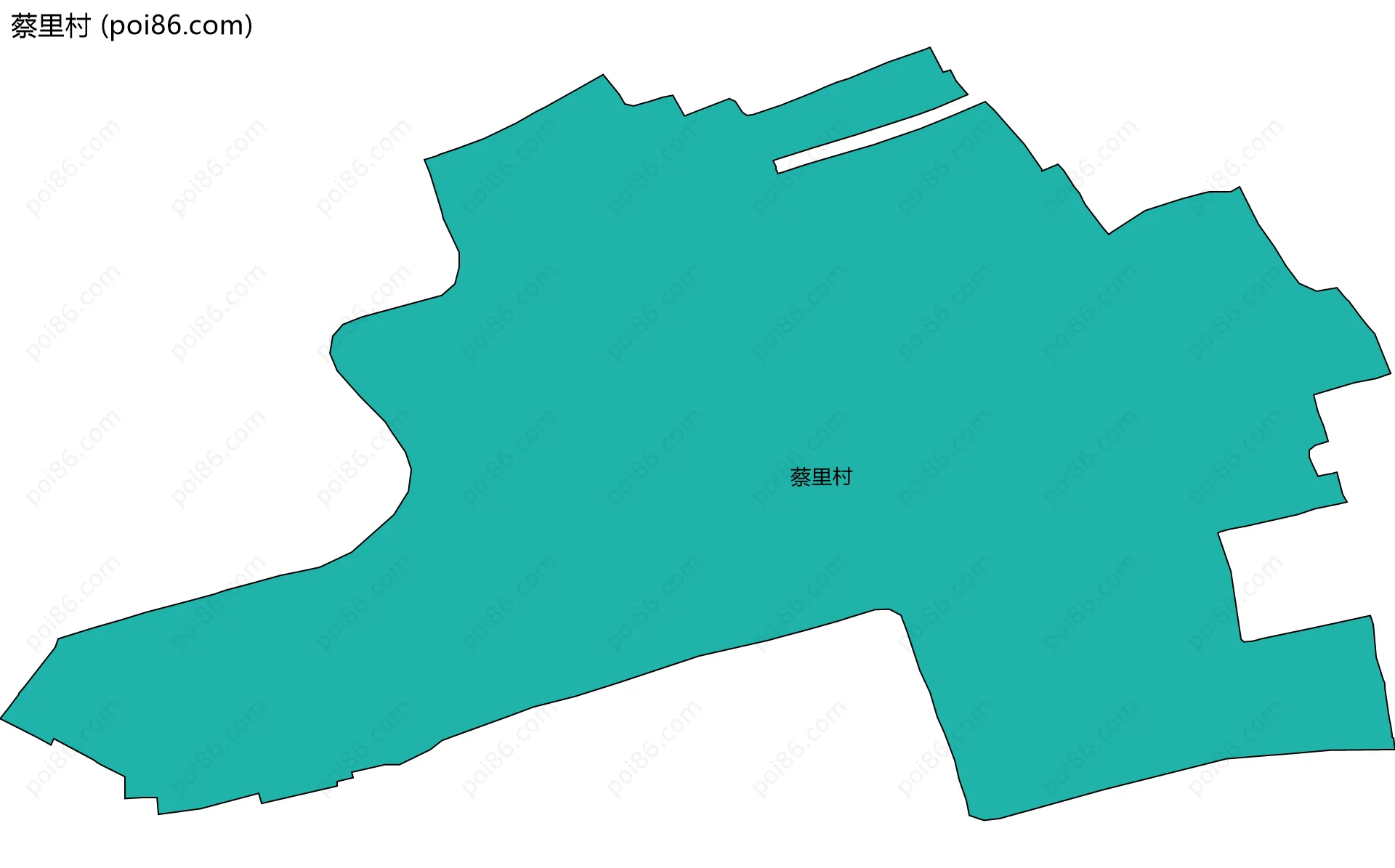 蔡里村边界地图