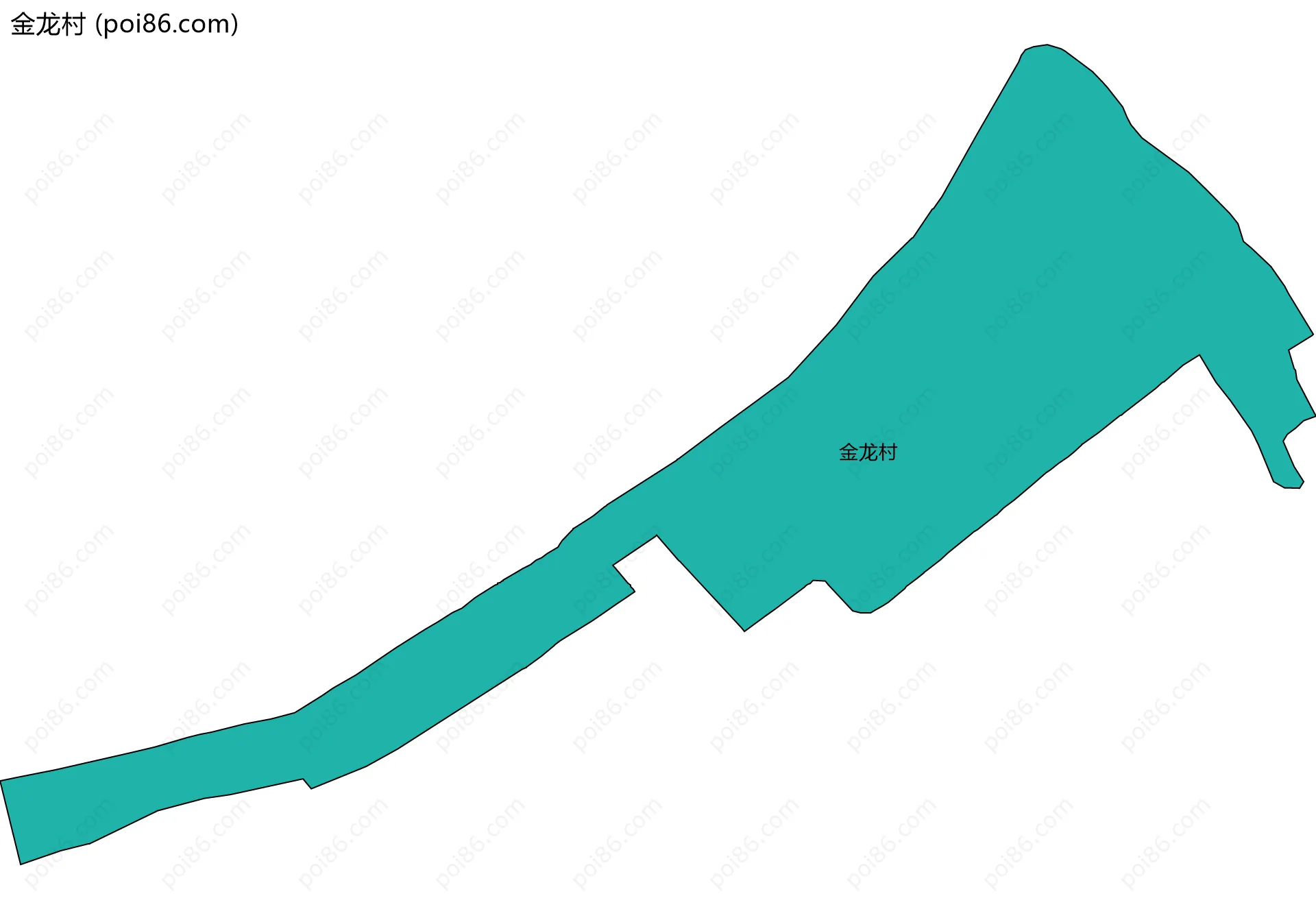 金龙村边界地图