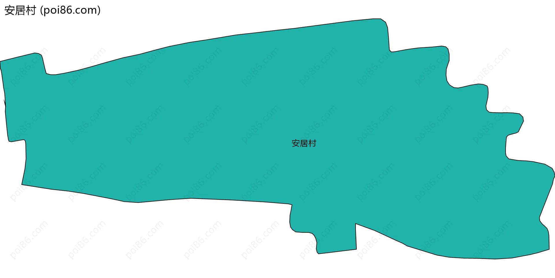 安居村边界地图