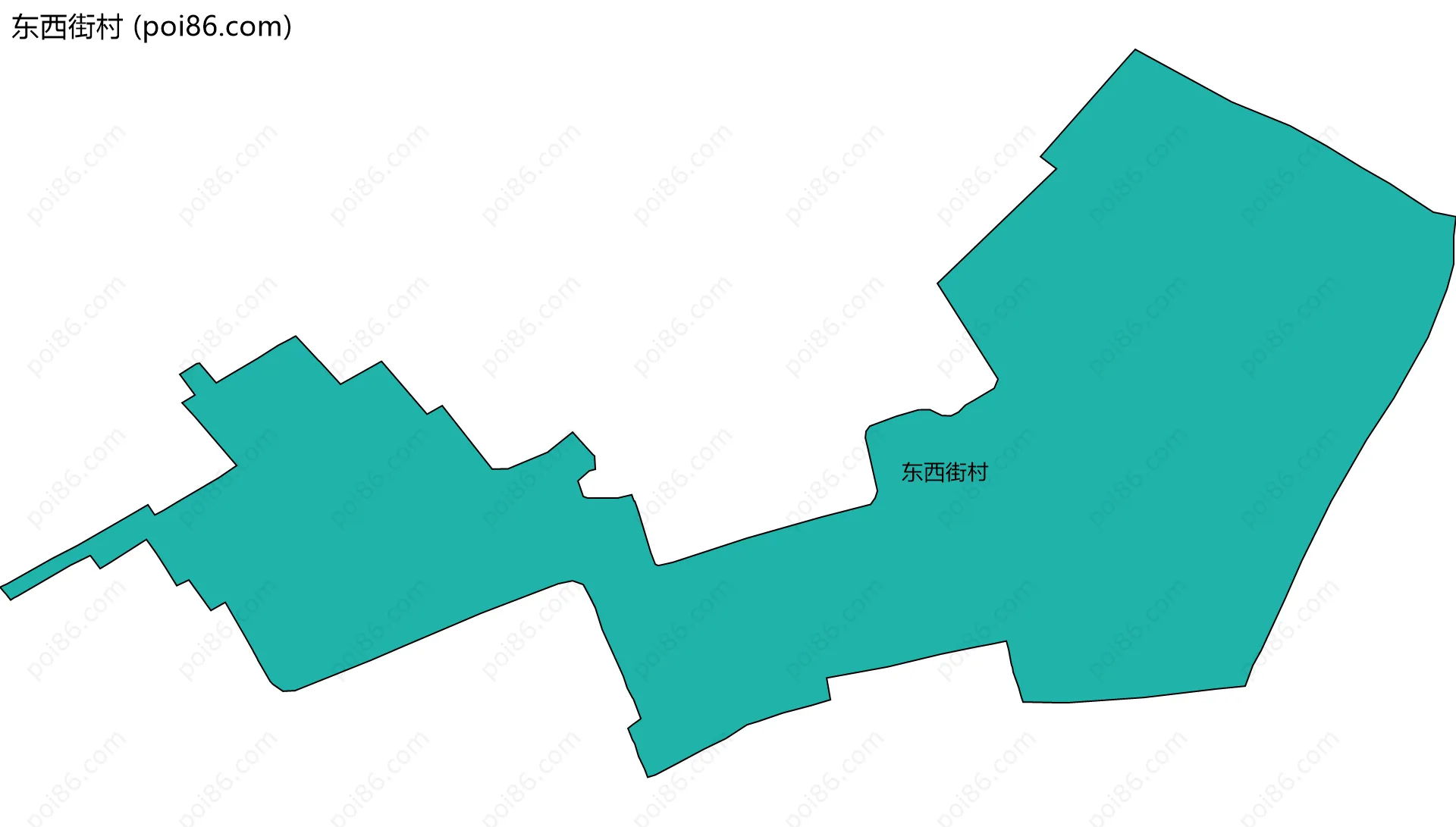 东西街村边界地图