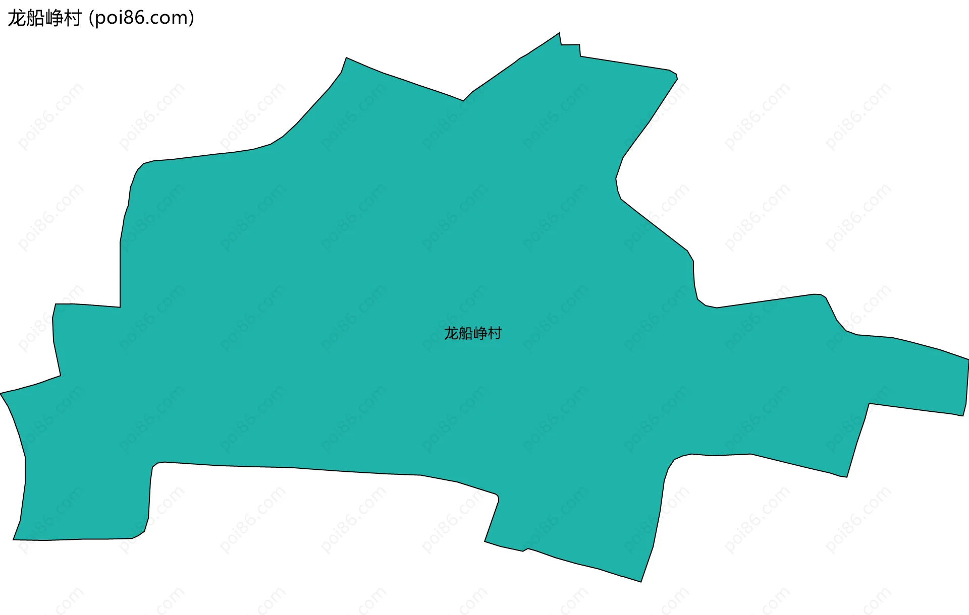 龙船峥村边界地图