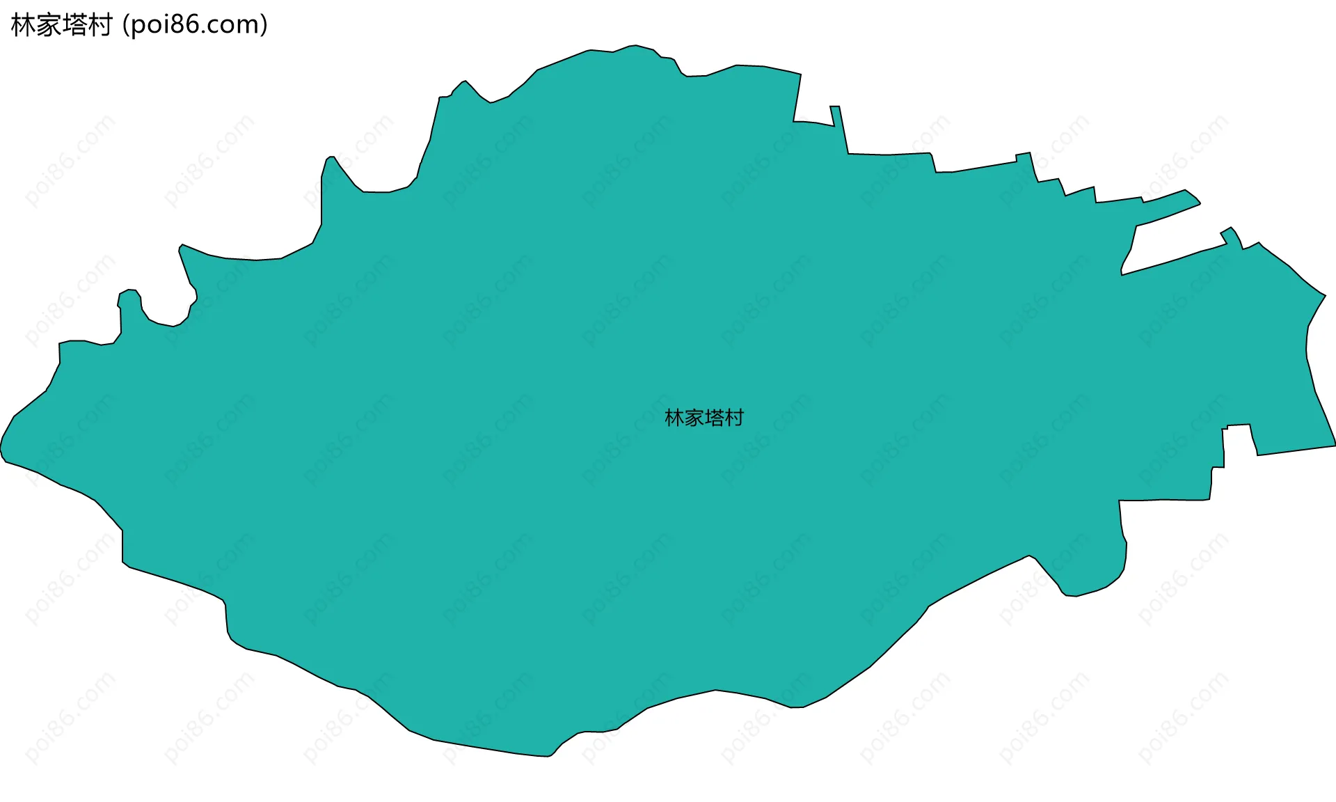 林家塔村边界地图