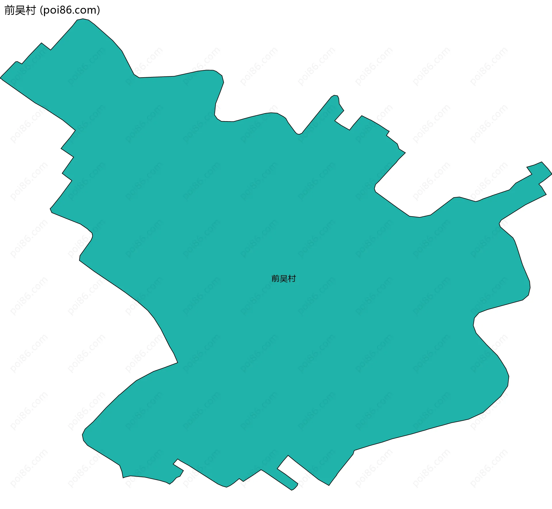 前吴村边界地图