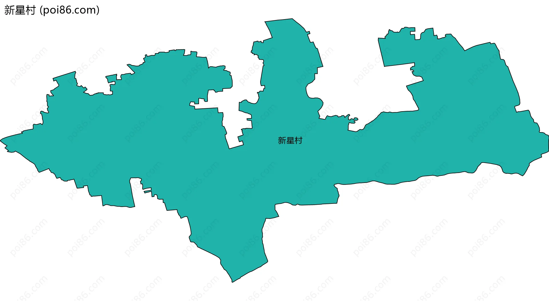 新星村边界地图