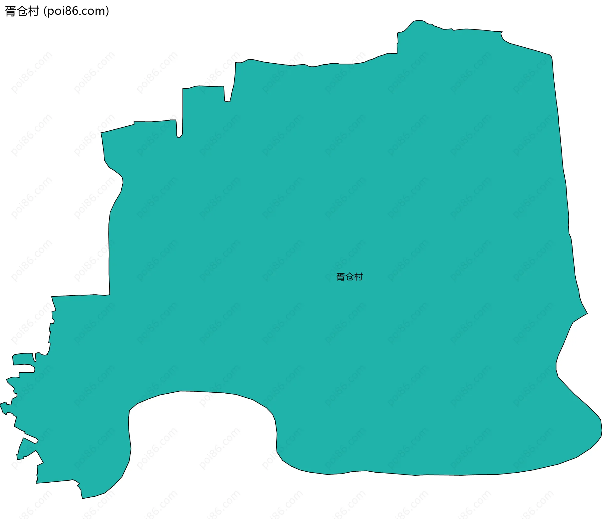 胥仓村边界地图
